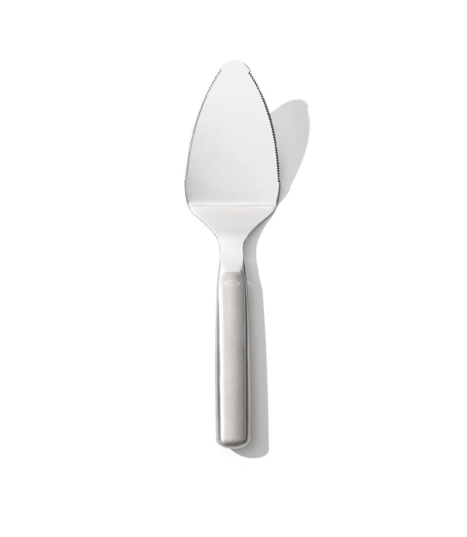 OXO Good Grips Stainless Steel Pie Server with Comfortable Non-Slip Handle - Perfect for Serving Desserts, Cakes, and Pies at Parties, BBQs, and Family Gatherings