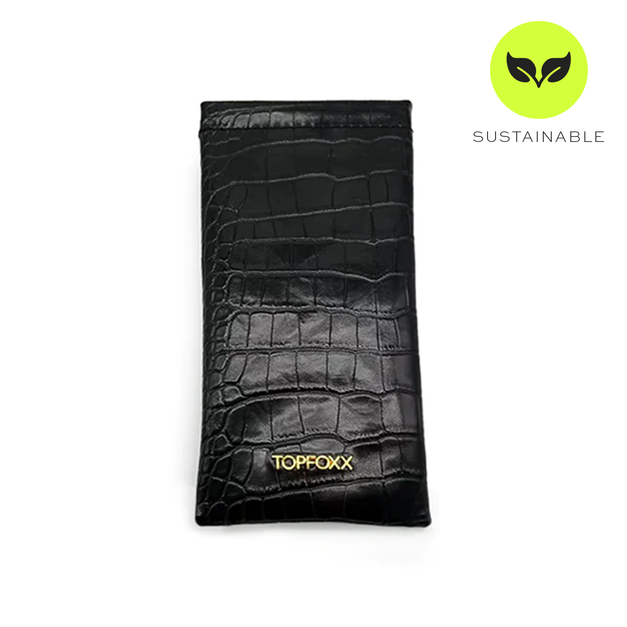 Black Faux Crocodile Leather Soft Pouch - Stylish and Durable Clutch for Women, Perfect for Evening Parties, Weddings, and Daily Use