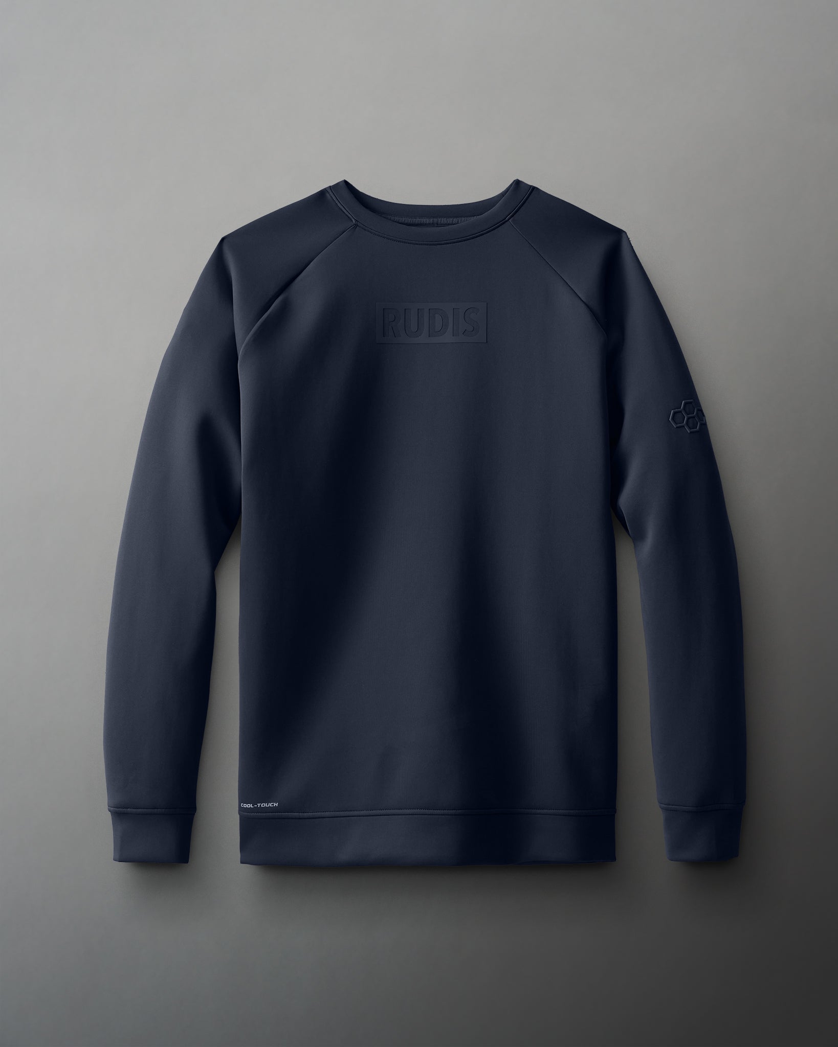 RUDIS Cool Feel Tonal Crewneck Sweatshirt - Lightweight & Breathable for Workouts, Gym & Casual Wear