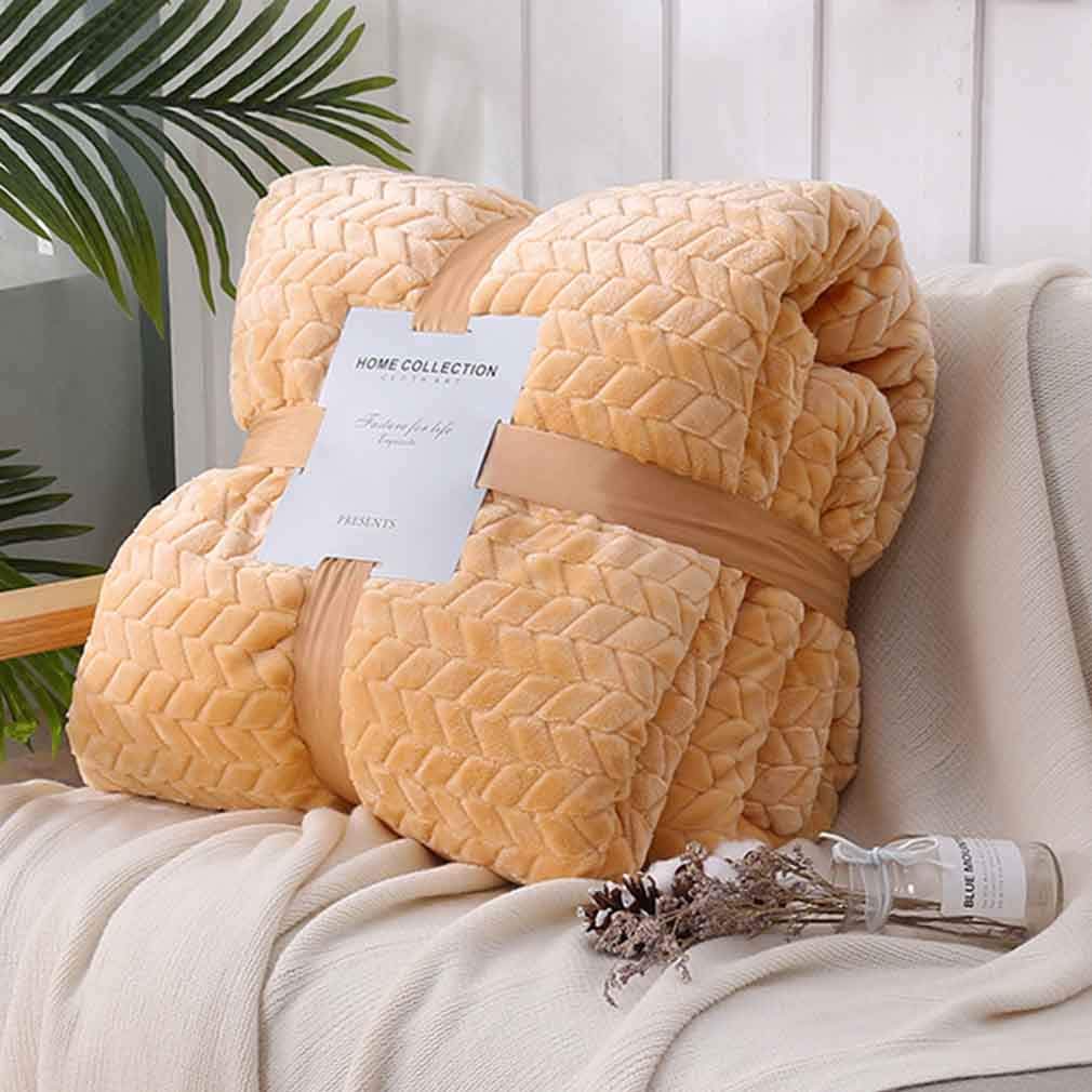 Premium Sherpa Throw Blanket - Ultra Soft Faux Fur & Flannel Wool Blend - Double Thick Cozy Blanket for Couch, Bed & Winter Warmth - Perfect for Home, Office & Travel Use
