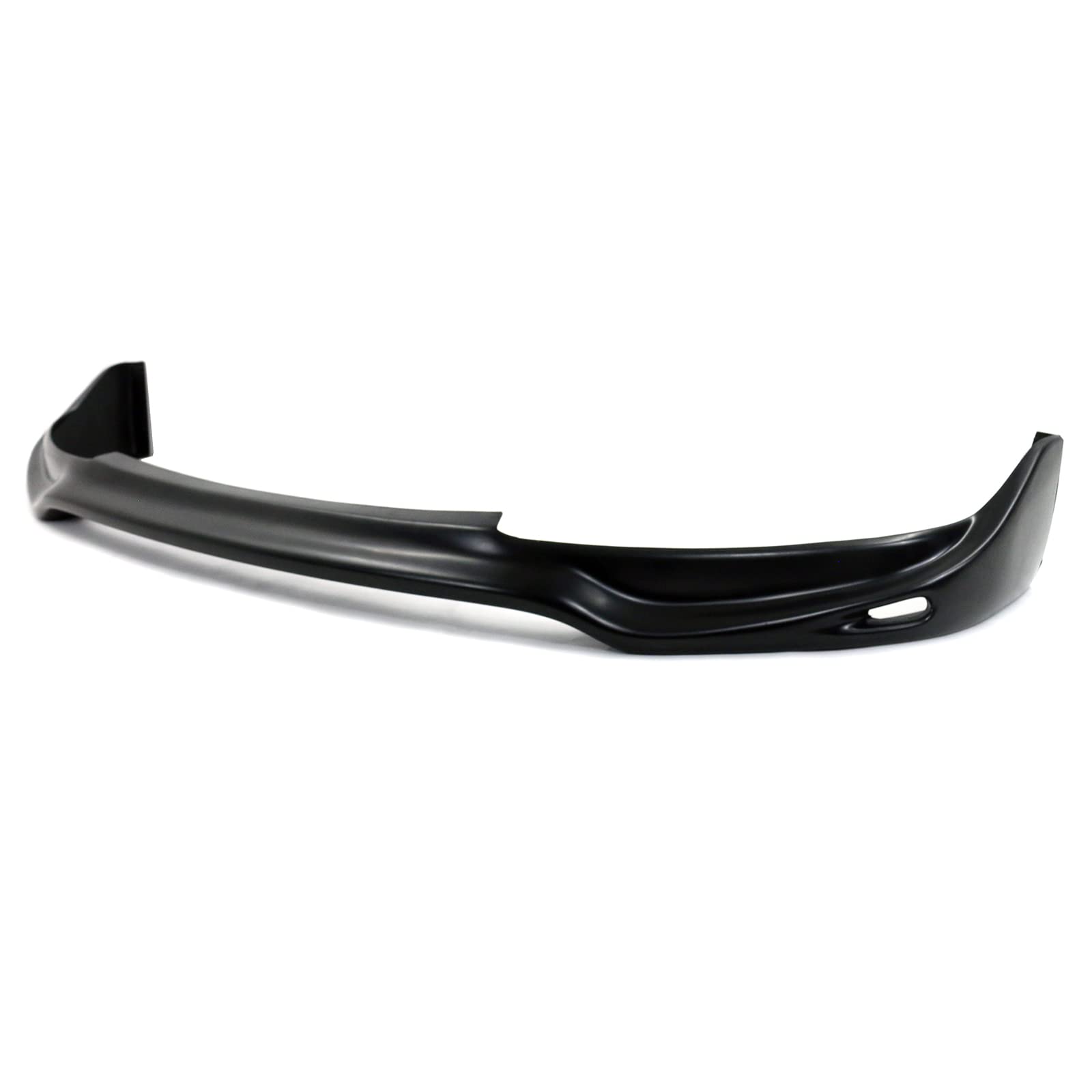 IKON MOTORSPORTS Front Bumper Lip Spoiler Splitter - PU Black Jun Style for 1999-2000 Honda Civic | Enhances Aerodynamics & Sporty Look | Perfect for Street Racing & Car Shows