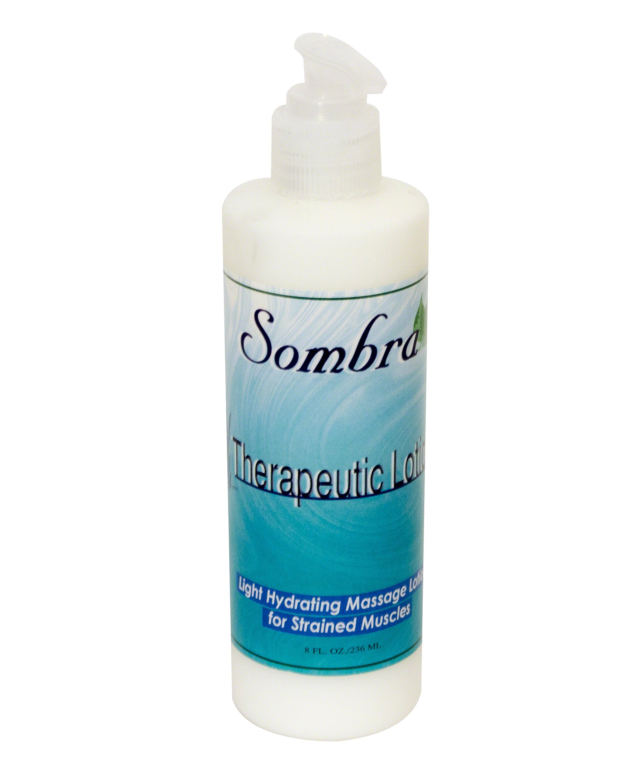Sombra Natural Massage Therapy Lotion for Pain Relief - 8oz Deep Tissue Massage Cream with Controlled Glide | Professional & Home Use for Muscle Relaxation, Sports Recovery & Arthritis Relief
