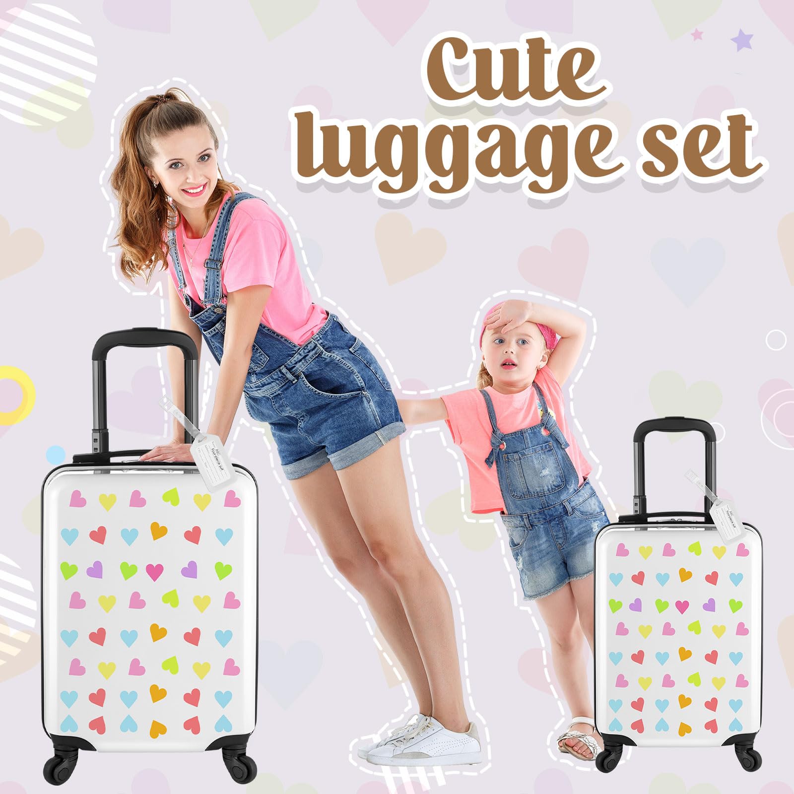 Sanwuta 6-Piece Unicorn Luggage Set for Kids - 18
