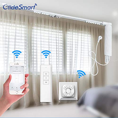 Smart WiFi Automatic Curtain Motor Track System - DIY Custom Length (Up to 7.2m) for Home Automation, Remote Control & Voice Assistant Compatible - Perfect for Living Room, Bedroom & Smart Home Setup