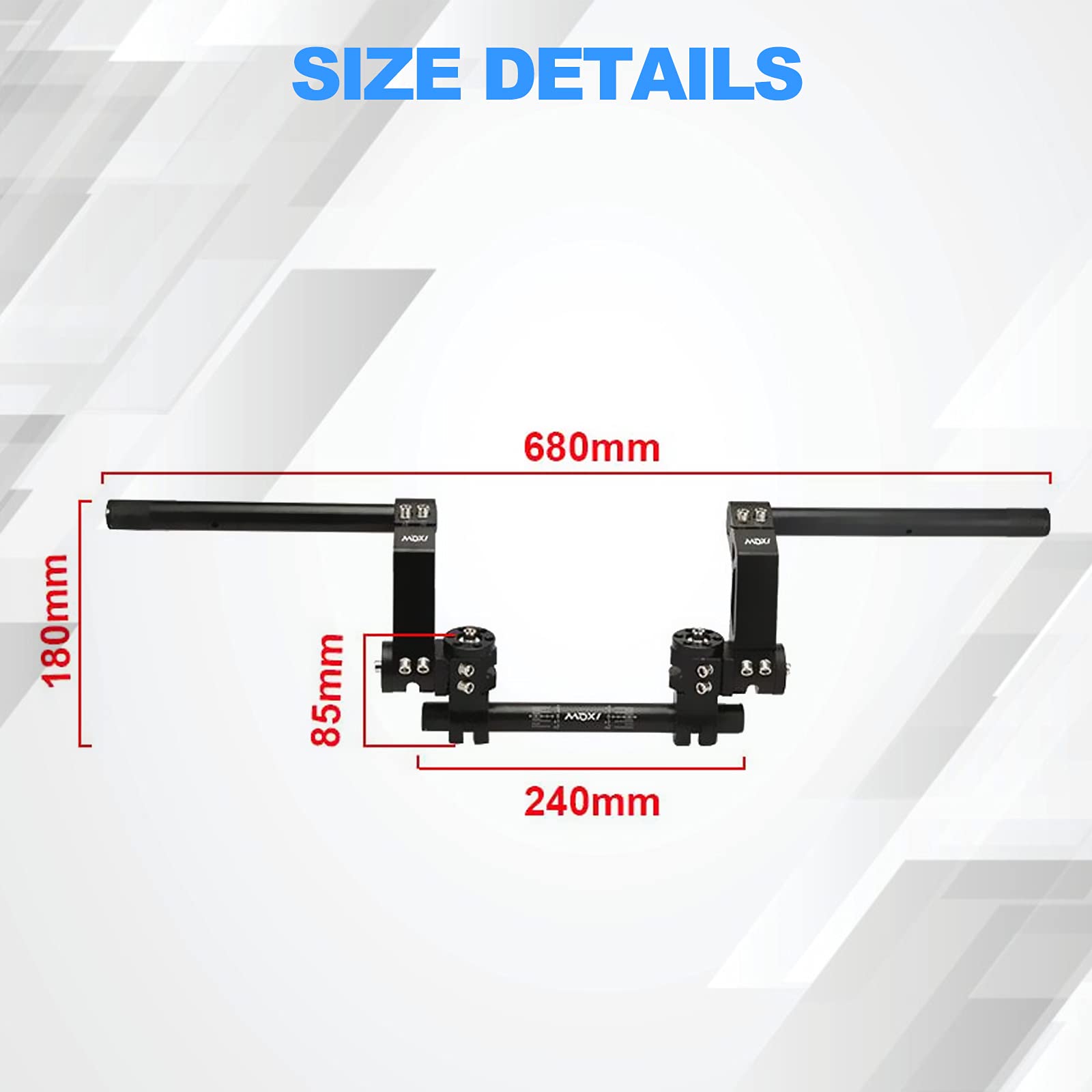 **22MM Adjustable Motorcycle Handlebars - 7/8
