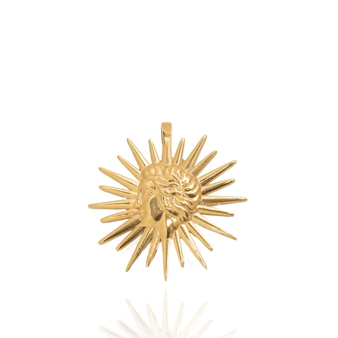 Sun Tarot Charm Necklace in Gold - Perfect for Spiritual Healing, Meditation & Boho Fashion Jewelry