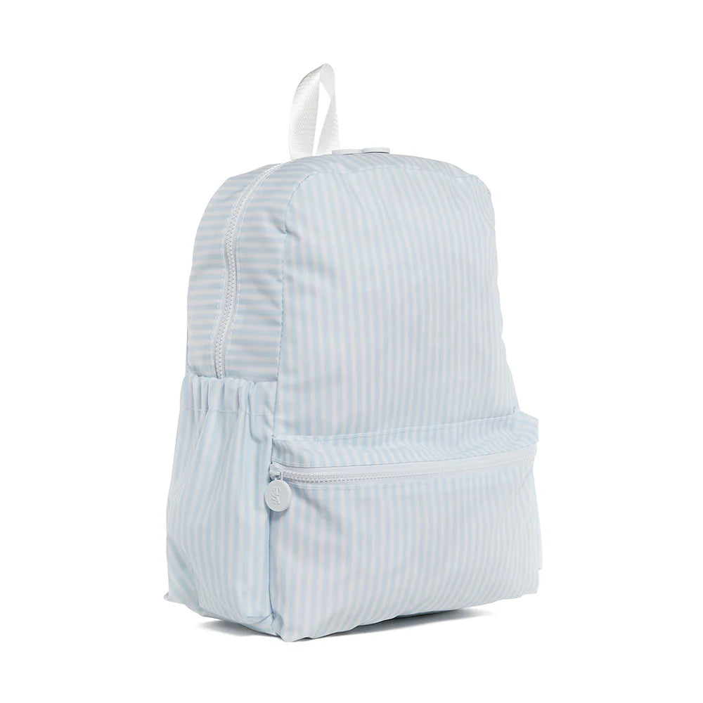 TRVL Design Backpacker Pimlico Stripe Blue Travel Backpack - Lightweight Durable Carry-On for Hiking, Camping & Airplane Travel