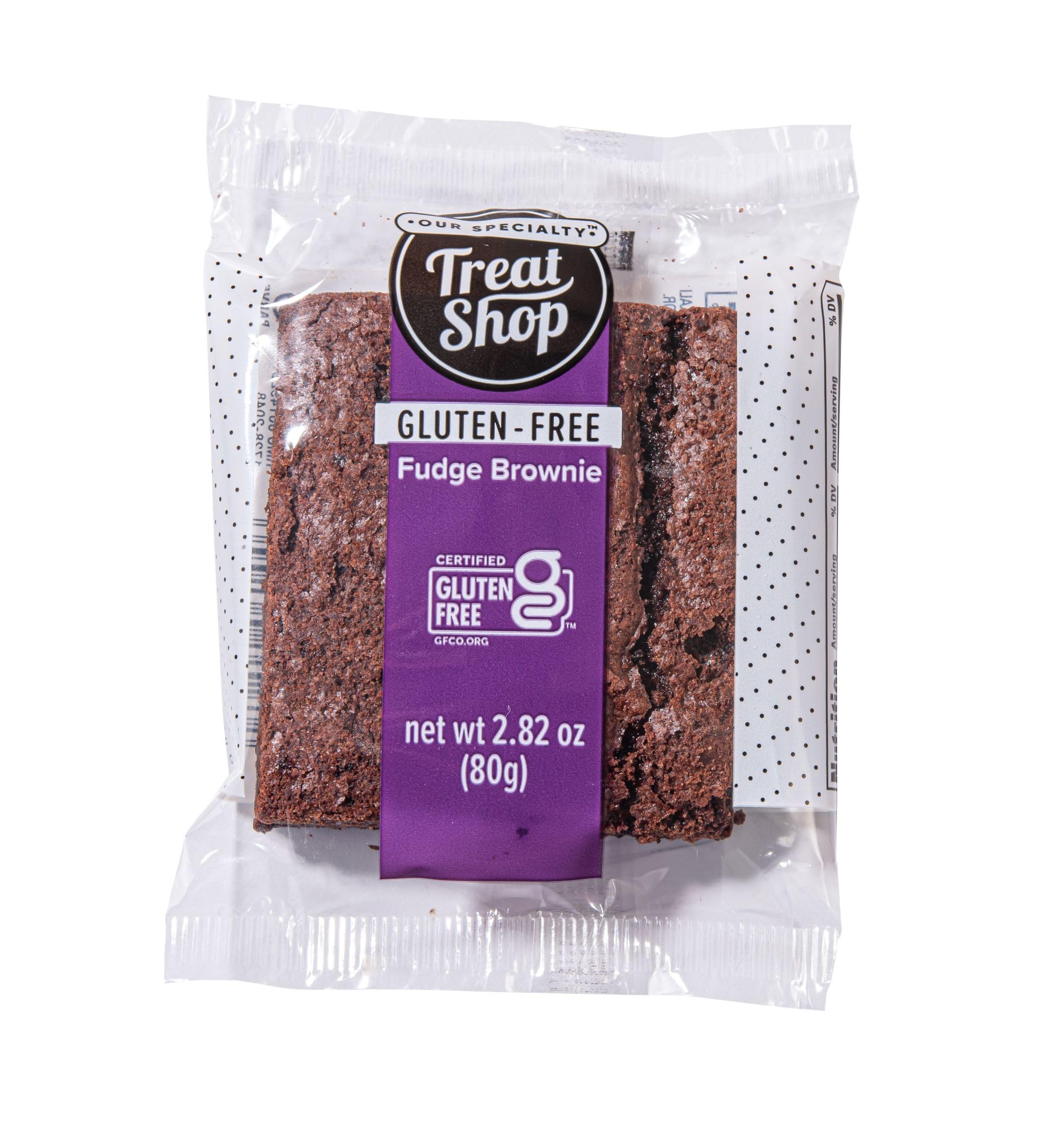 Gluten Free Chocolate Fudge Brownies - Individually Wrapped, 12 Pack - Perfect for Parties, Gifts & Healthy Snacking