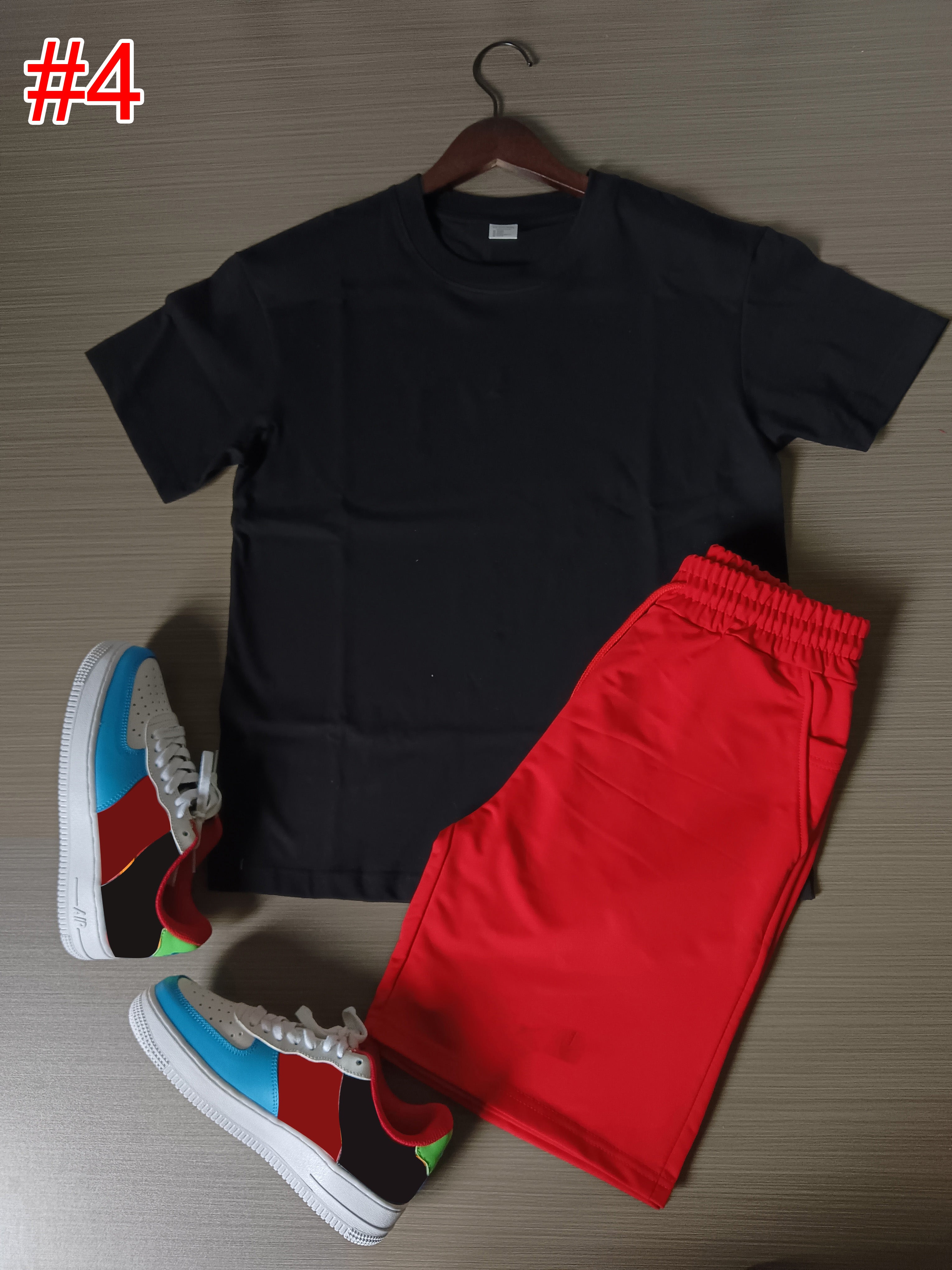Men's Casual Short Sleeve T-Shirt & Athletic Shorts Set - Comfortable Summer Outfit for Gym, Running, and Outdoor Activities