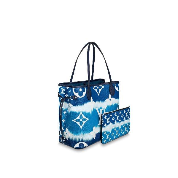 Louis Vuitton Escale Neverfull MM Blue Tote Bag - Stylish & Spacious for Work, Travel & Shopping