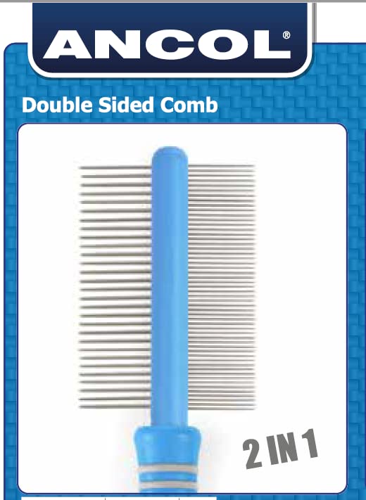 Ergonomic Double Sided Hair Comb - Clear Plastic Detangling & Styling Tool for Men & Women - Perfect for Home, Travel, and Salon Use