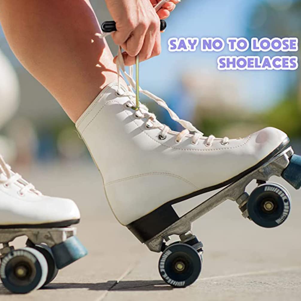 Gatuida 5-Pack Durable T-Shaped Shoelace Pullers for Skates & Shoes - Quick Lace Tightening Tool for Roller Skates, Sneakers & Athletic Shoes - Perfect for Hockey, Figure Skating & Running Accessories
