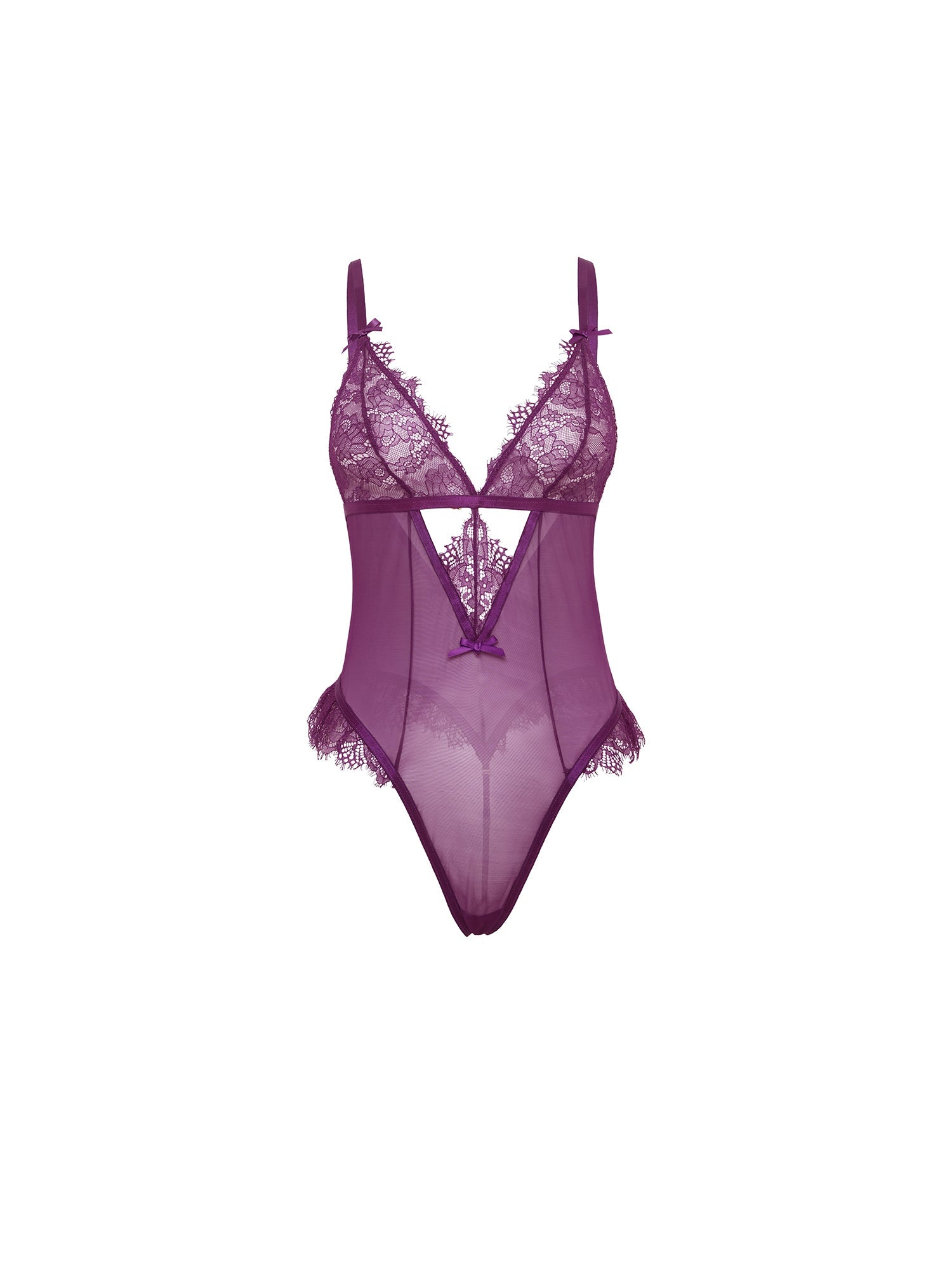 Sexy Lace Teddy Babydoll Lingerie for Women - Elegant Nightwear & Boudoir Outfit for Valentine's Day, Honeymoon & Romantic Nights