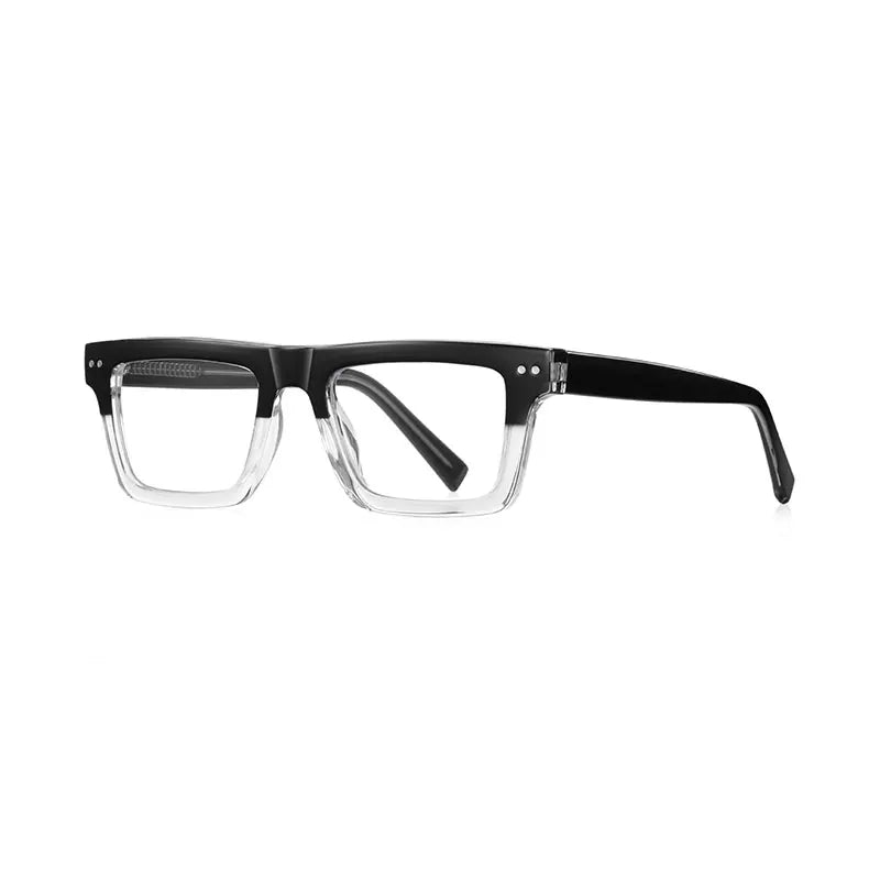 CCspace Unisex Full Rim Square TR90 Titanium Eyeglasses Frame 57176 - Lightweight & Durable Glasses for Work, Reading & Everyday Wear