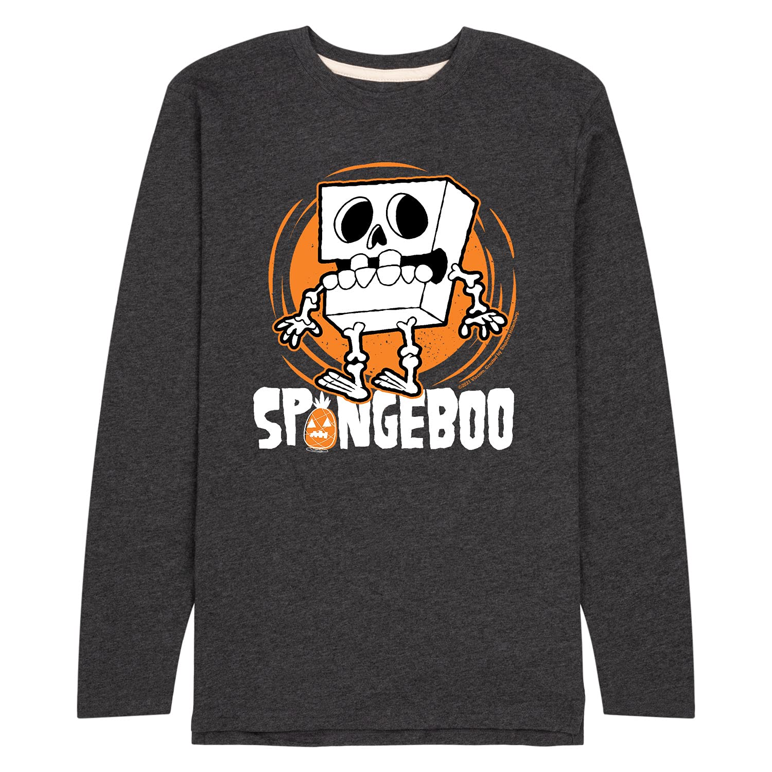 SpongeBob SquarePants Men's Long Sleeve Jersey T-Shirt - Soft Cotton Blend, Comfort Fit - Perfect for Casual Wear, Cosplay & Cartoon Fan Gifts