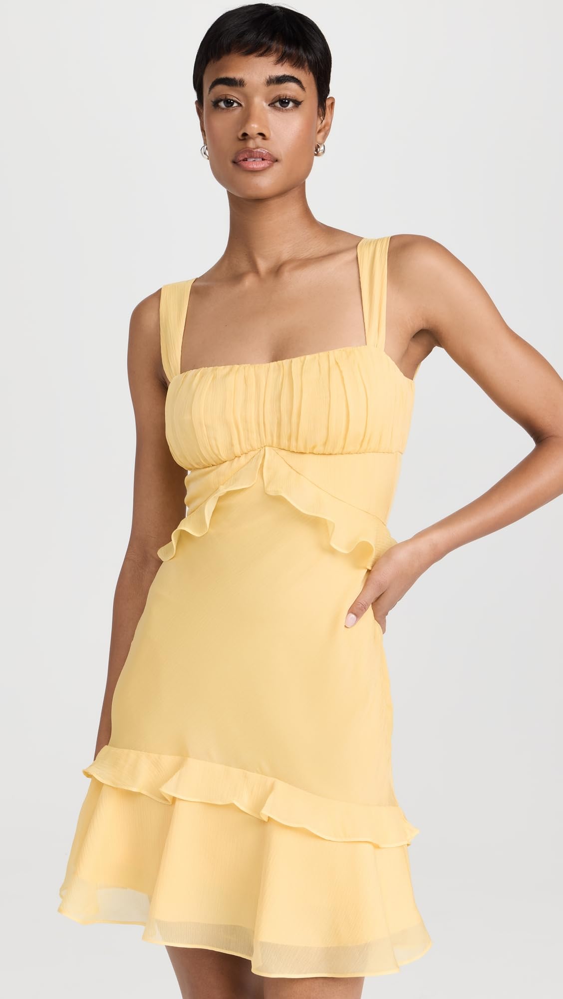 Chandra Women's Short Sleeve Casual Dress - Flowy Summer Dress for Beach, Brunch & Date Night