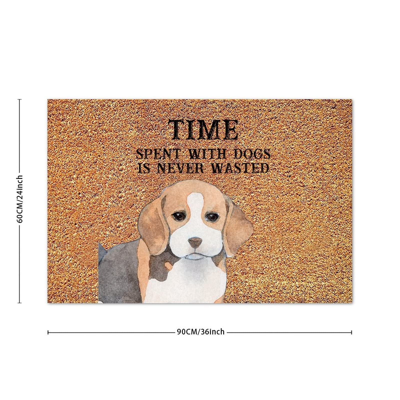 Premium Coconut Coir Mat for Dog Lovers - Durable Indoor/Outdoor Entryway Floor Mat with Quick-Dry Heavy Duty Backing - Perfect Pet Gift for Home, Patio, or Kennel Use