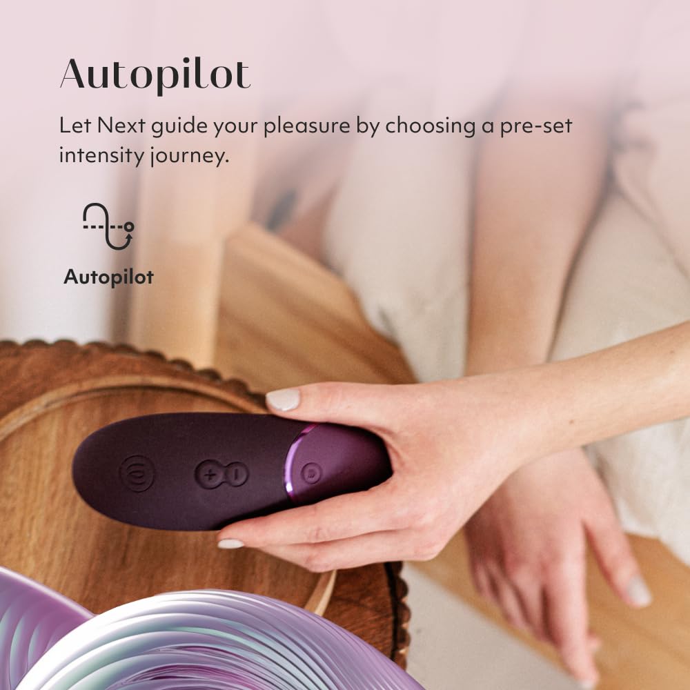 Womanizer Next 3D Pleasure Air Clitoral Stimulator - 14 Intensity Levels Waterproof Suction Vibrator for Women & Couples | Purple Adult Sex Toy for Solo Play & Romantic Nights