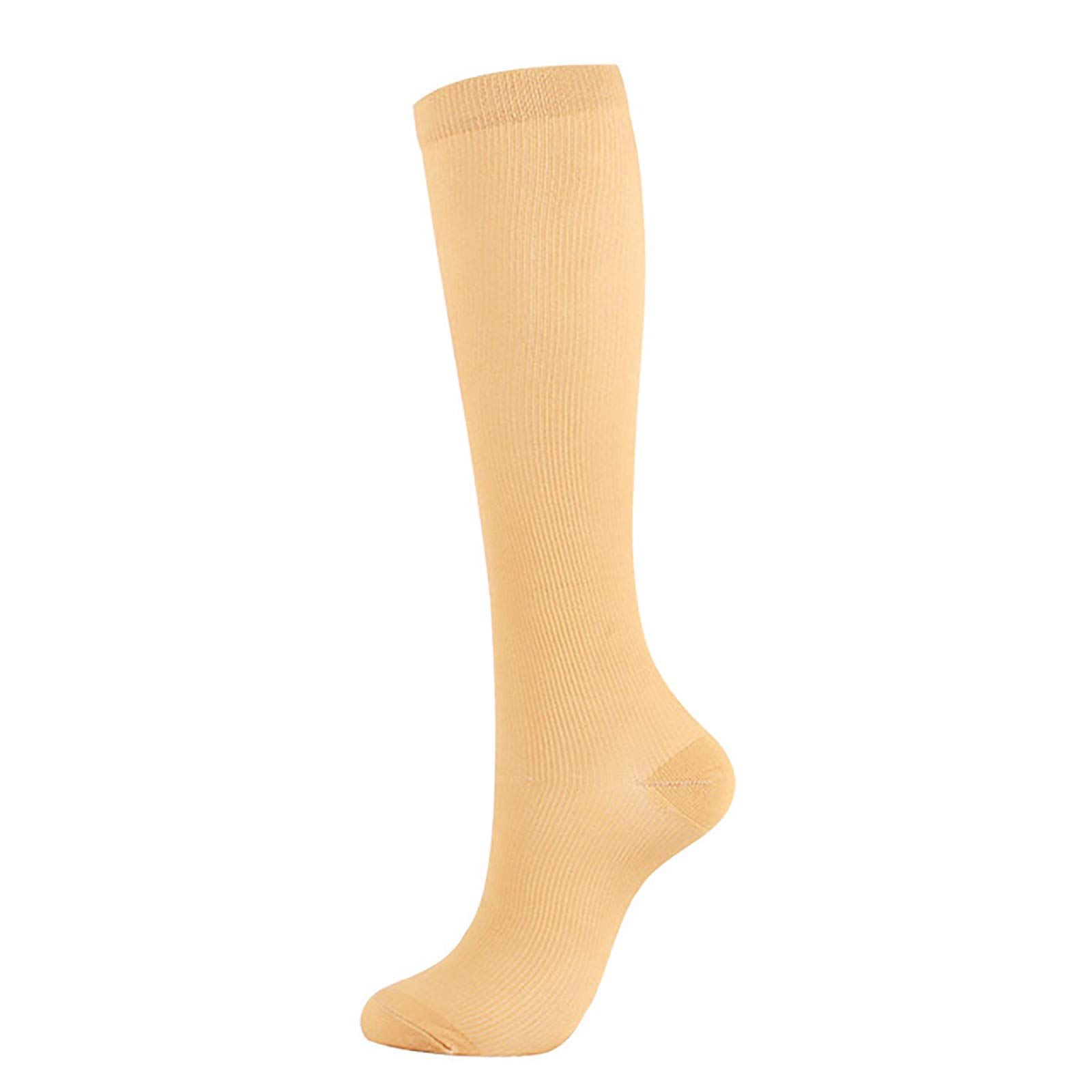 TiaoBug Compression Socks for Men & Women - Over-the-Calf High Performance Athletic Running Socks - Improve Circulation & Reduce Fatigue - Perfect for Running, Travel & Recovery