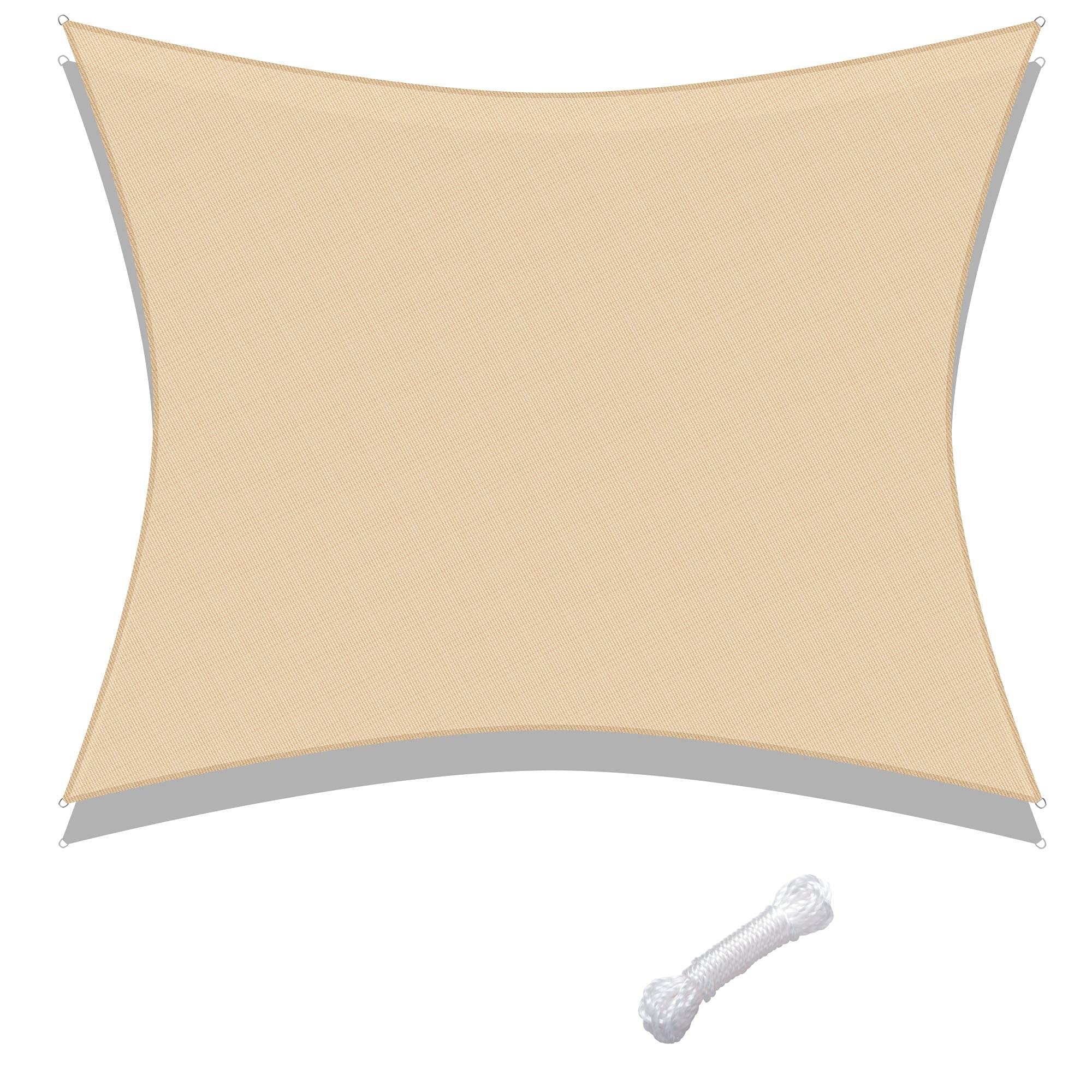 Patentwerd 1PC UV Block Sun Shade Sail - Outdoor Canopy Cover for Beach, Camping & Backyard - Triangle/Square/Rectangle Sand-Resistant Freestanding Shelter Tent with Pop-Up Design - Perfect for Patio, Poolside & Picnic Areas