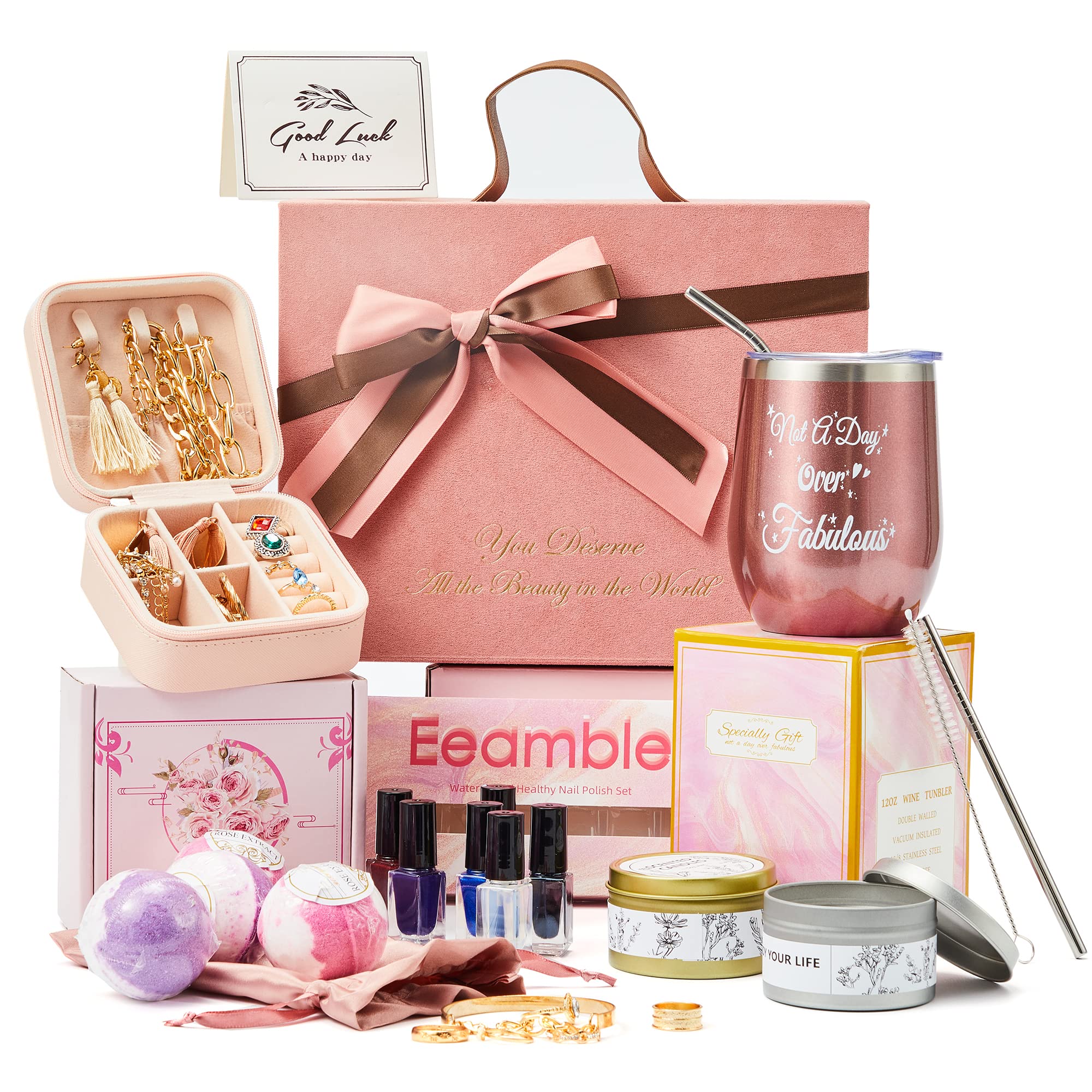 Elegant Wine Tumbler Gift Set for Women - Perfect Birthday, Mother's Day & Anniversary Present - Insulated Stainless Steel Cup for Wine Lovers (Great for Parties, Picnics & Home Use)