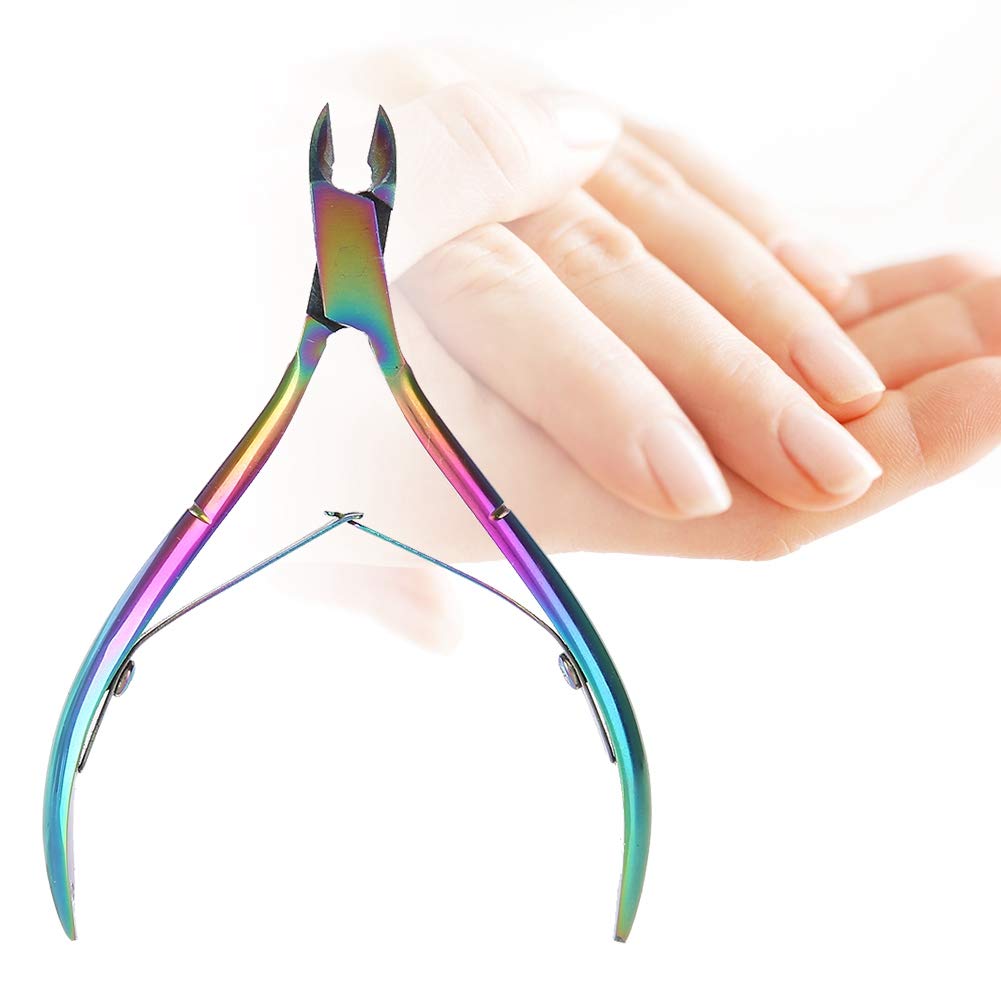 Professional Stainless Steel Cuticle Nipper - Dead Skin Remover & Nail Clipper for Manicure Pedicure - Perfect for Home Salon Nail Care & DIY Nail Art
