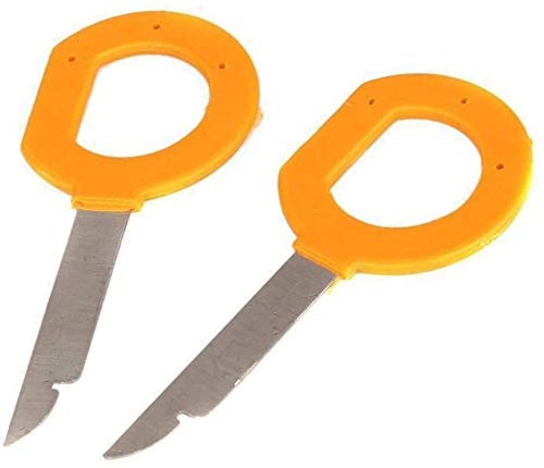 4-Piece Car Stereo Radio Removal Tool Kit - Compatible with VW, SEAT, Audi, Skoda & Ford Vehicles | Perfect for DIY Car Audio Installation & Maintenance