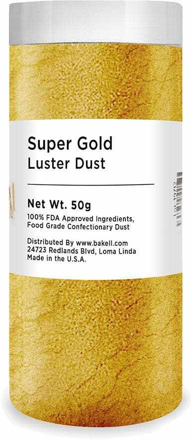 Christmas Collection Luster Dust Combo Pack A (12 PC SET) 50 Gram Jar - Edible Cake Decorating Dust for Holiday Baking, Cookies, Cupcakes & DIY Crafts