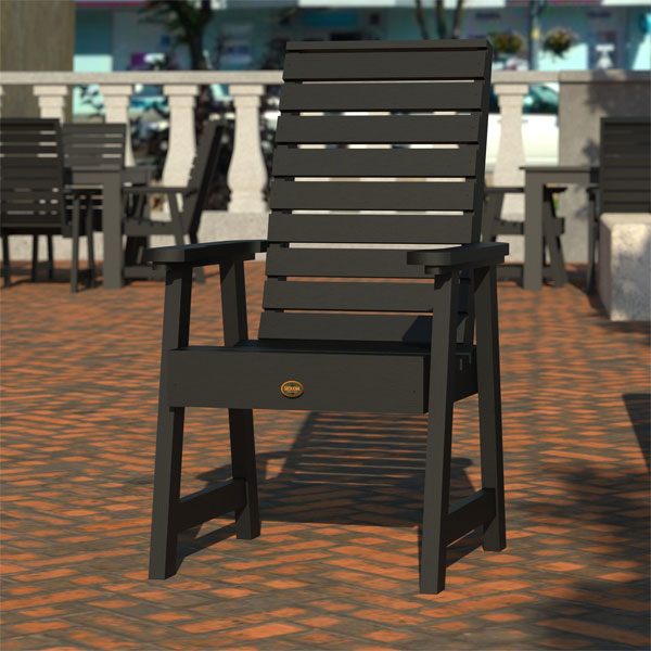 Glennville Dining Arm Chair - Modern Upholstered Dining Room Chair with Padded Seat - Perfect for Kitchen, Dining Room, and Home Office Use