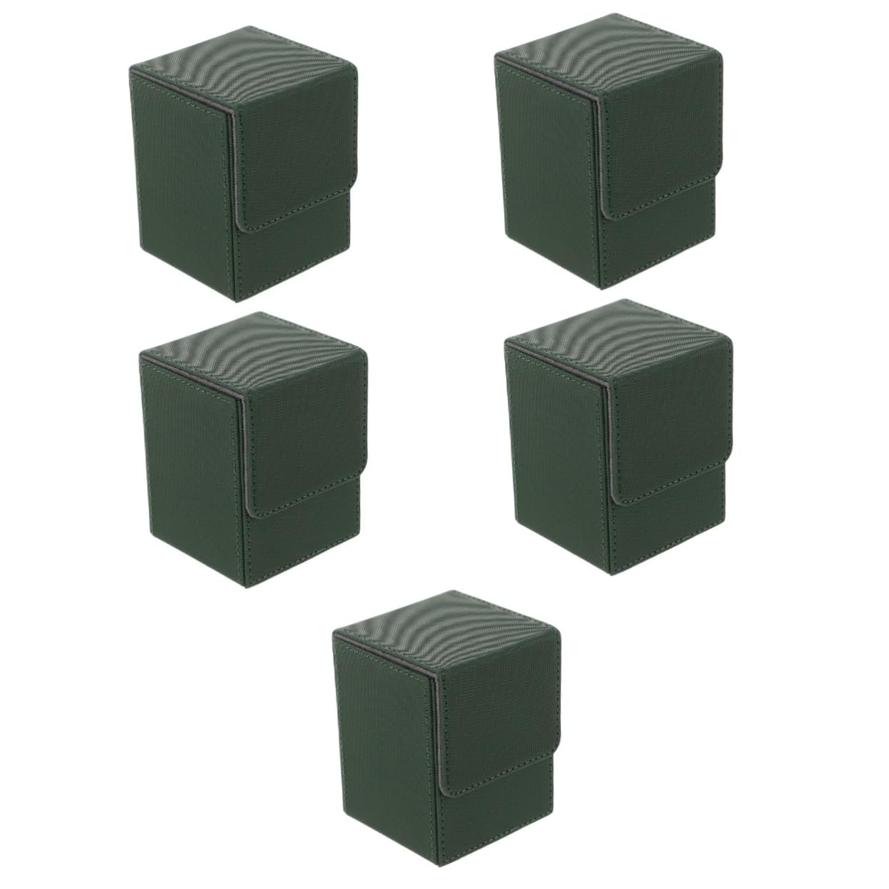 Happyyami 5-Piece Lightweight Playing Card Storage Box Set - Premium Card Organizer for Collectible Trading Cards, Poker, MTG & Board Games - Perfect for Home, Travel & Game Nights
