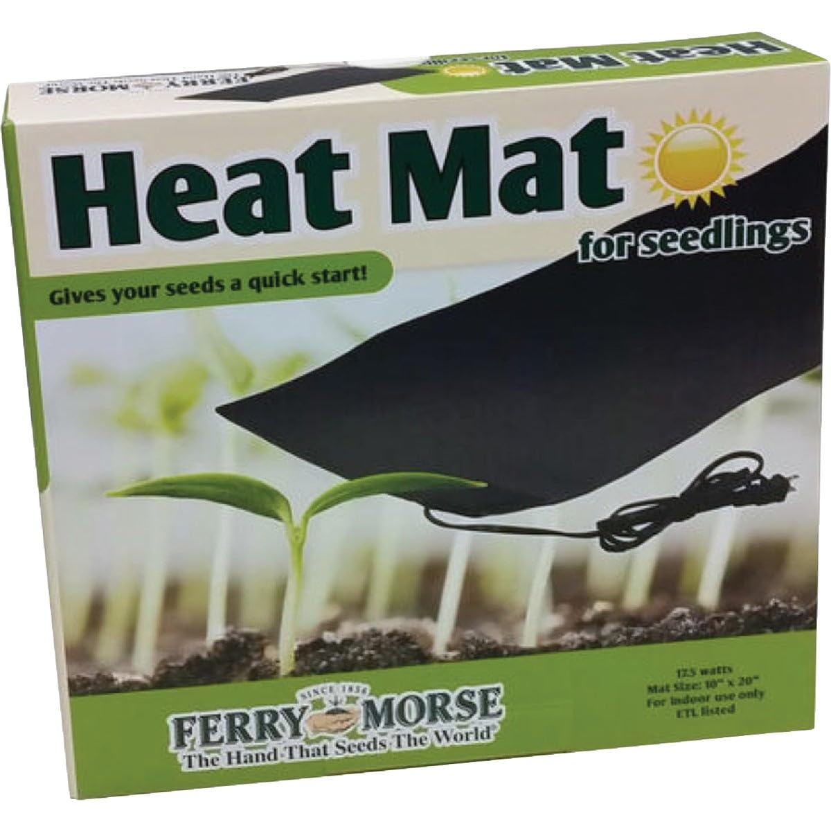 Best Indoor Heat Mat for Plants - Waterproof Seedling Warming Pad with Thermostat - Perfect for Seed Germination, Hydroponics & Indoor Gardening