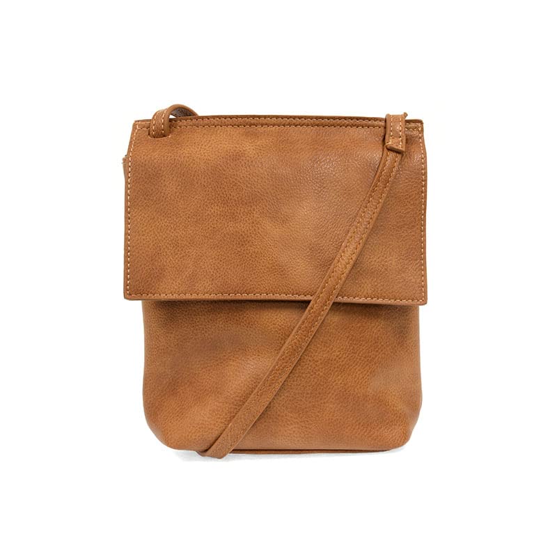 Joy Susan Women's Aimee Front Flap Crossbody Bag - Stylish Leather Purse for Everyday Use, Work, and Travel | Compact Shoulder Bag with Secure Front Closure