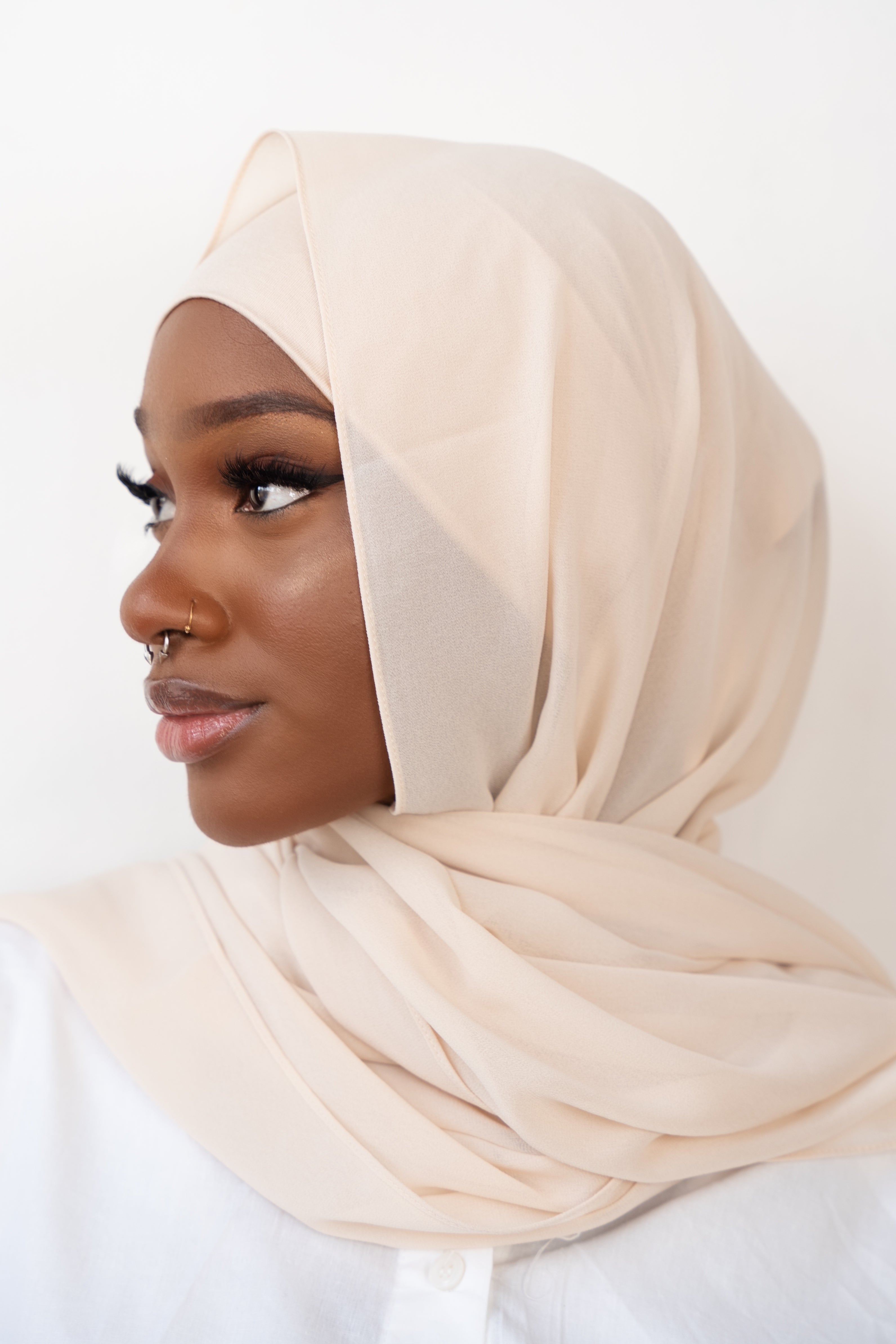 Elegant Chiffon Hijab Set for Women - Soft & Breathable Iman Scarf - Perfect for Daily Wear, Prayer, and Special Occasions