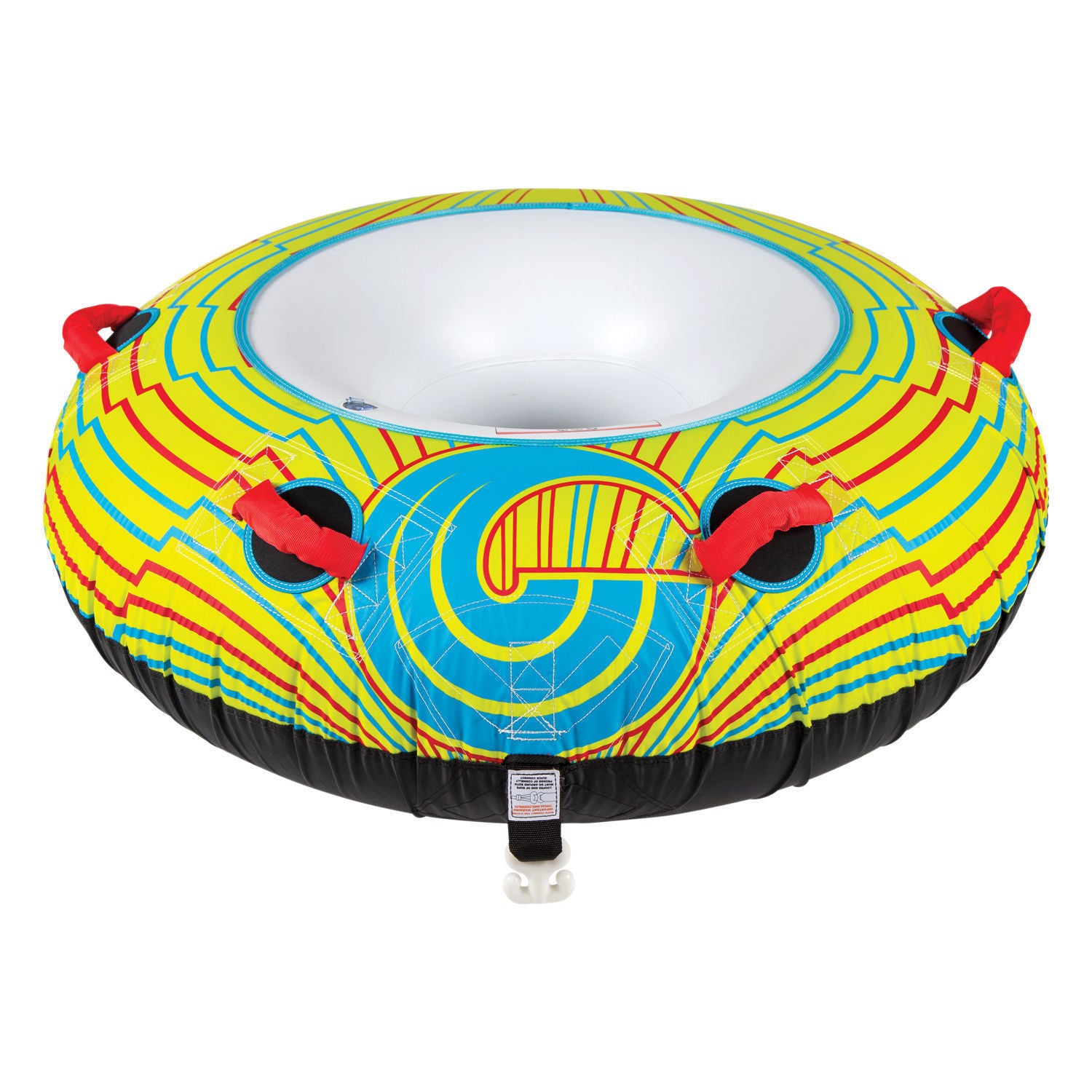 Connelly Spin Cycle Towable Tube for 1 Rider - High-Speed Inflatable Water Tube for Lake & Boat Fun - Perfect for Summer Water Sports & Family Outings