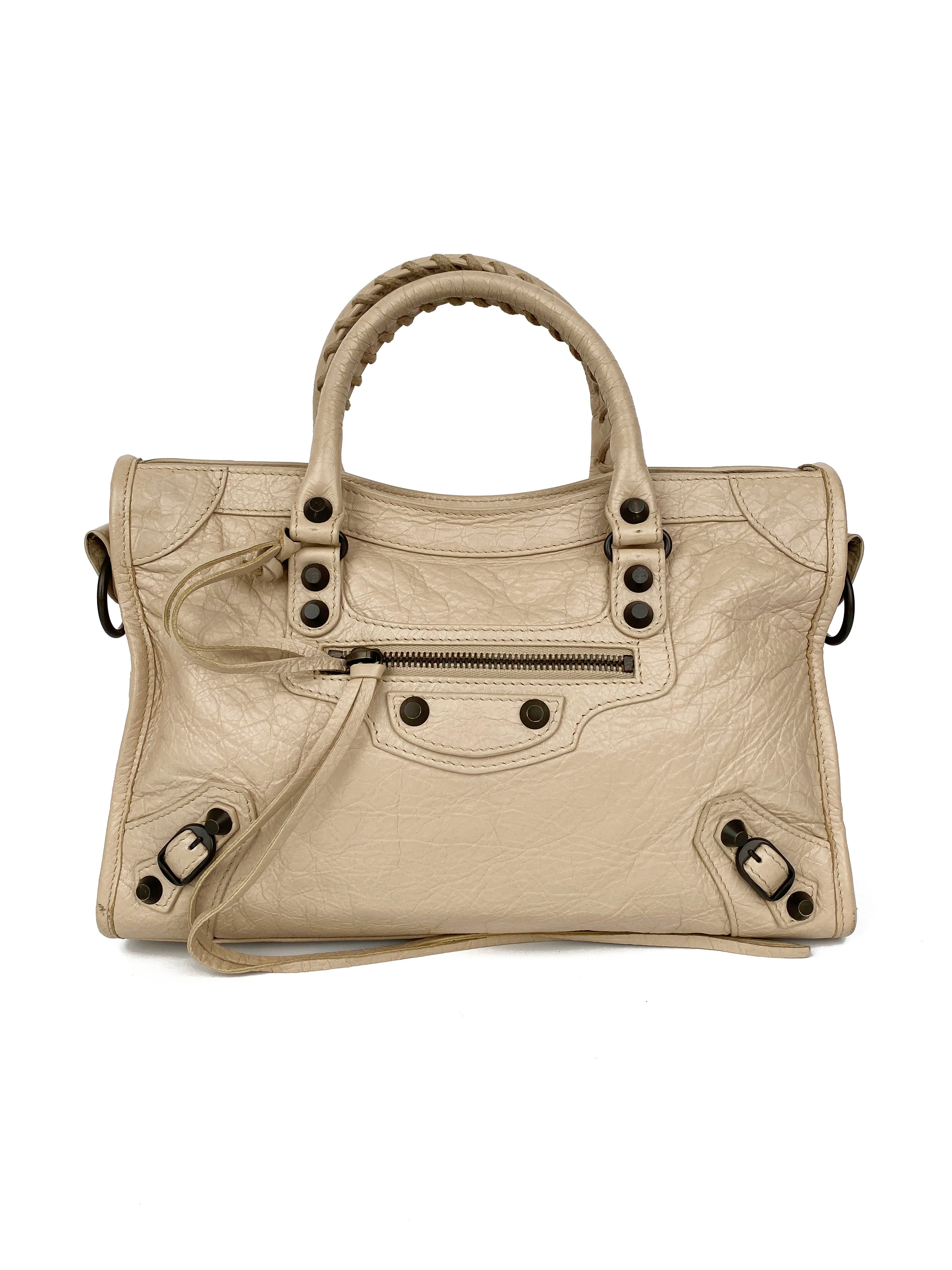 Balenciaga Small Nude City Bag - Luxury Crossbody Handbag for Women | Perfect for Everyday Use, Parties & Travel
