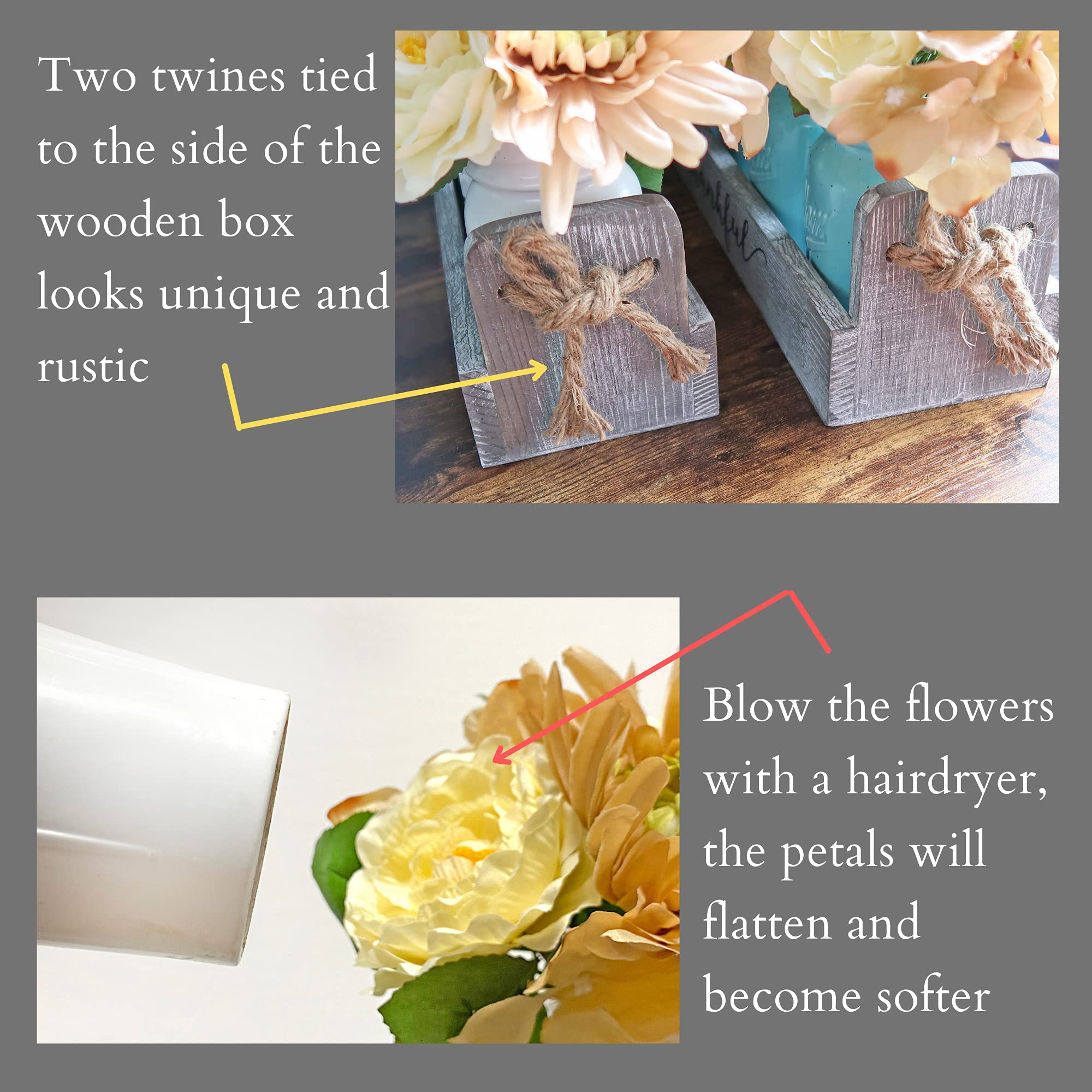 LED Fairy Lights Table Centerpiece - Elegant Dining Room Decor, Kitchen Utensil Holder, Coffee Table Display, Mantle & Home Decor | Perfect for Weddings, Parties & Holiday Decorations