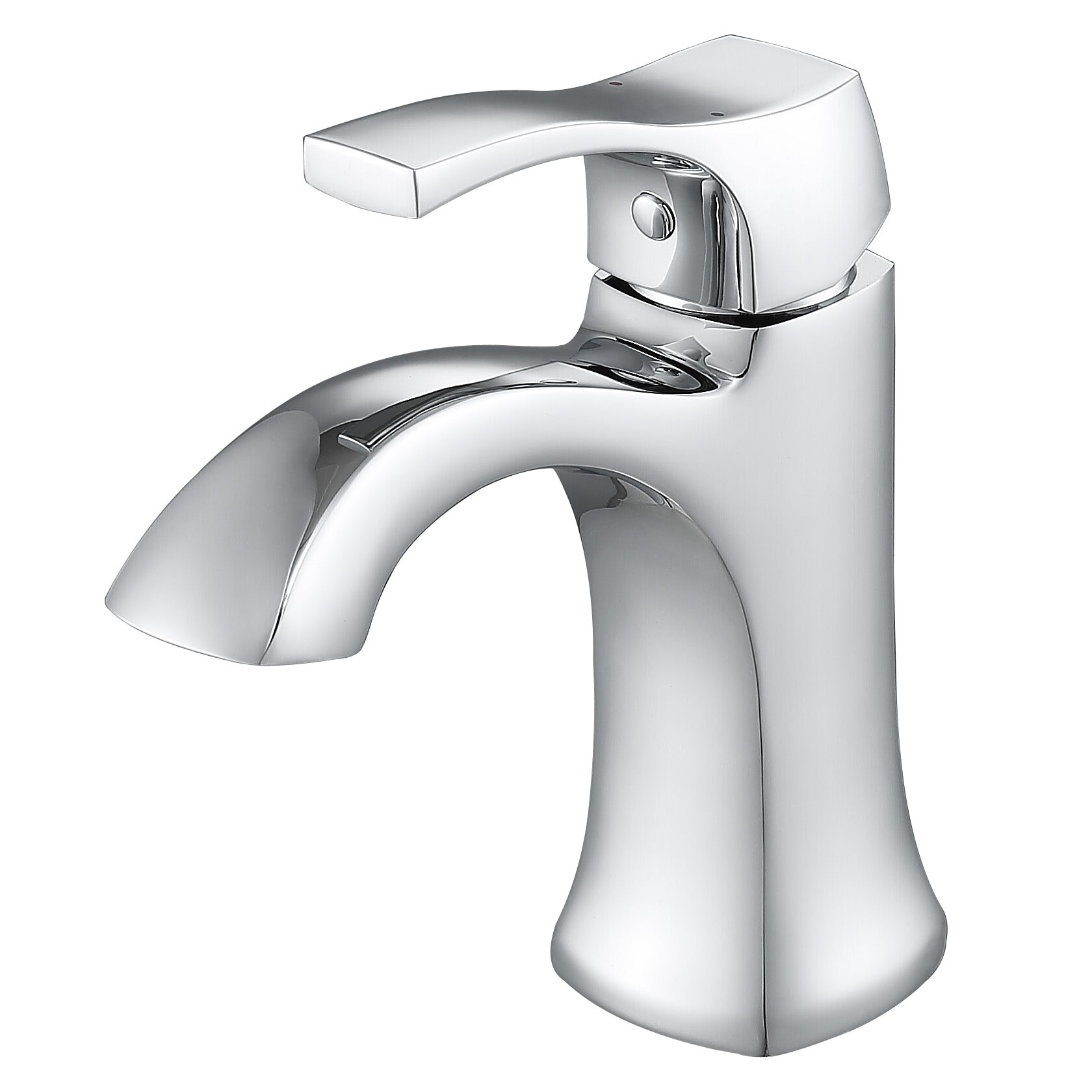Ancona Morgan Series Single Lever Chrome Bathroom Faucet - Modern Water-Saving Design for Sink, Vanity & Powder Room Installation