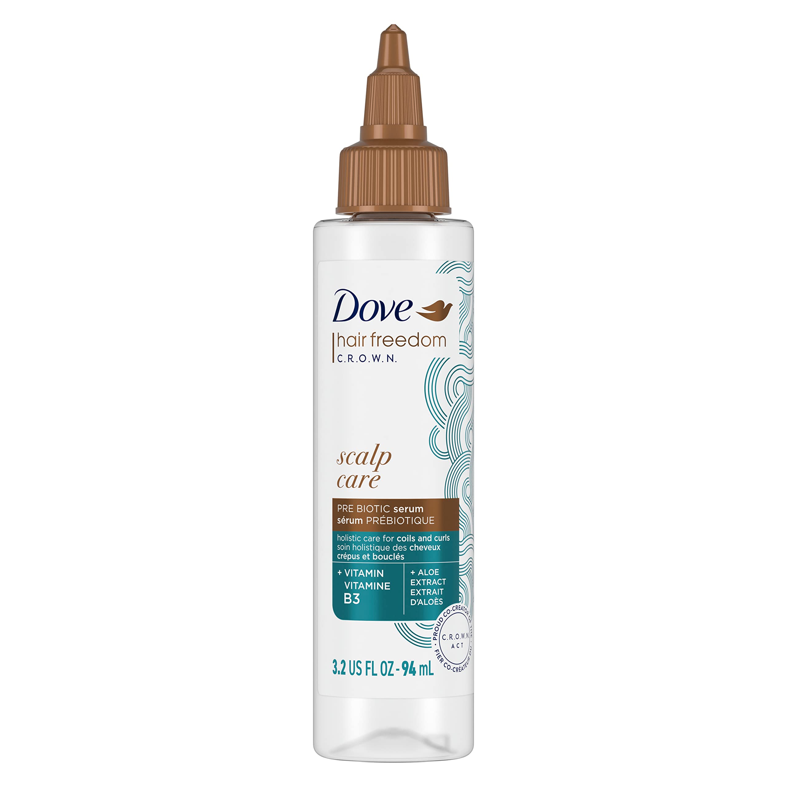 Dove Amplified Textures Leave-in Treatment: Hydrating Scalp Tonic & Moisturizing Hair Mask for Dry Scalp – 3.2 oz | Revitalizing Hair Care for Curly, Coily & Textured Hair | Perfect for Daily Hydration & Scalp Nourishment