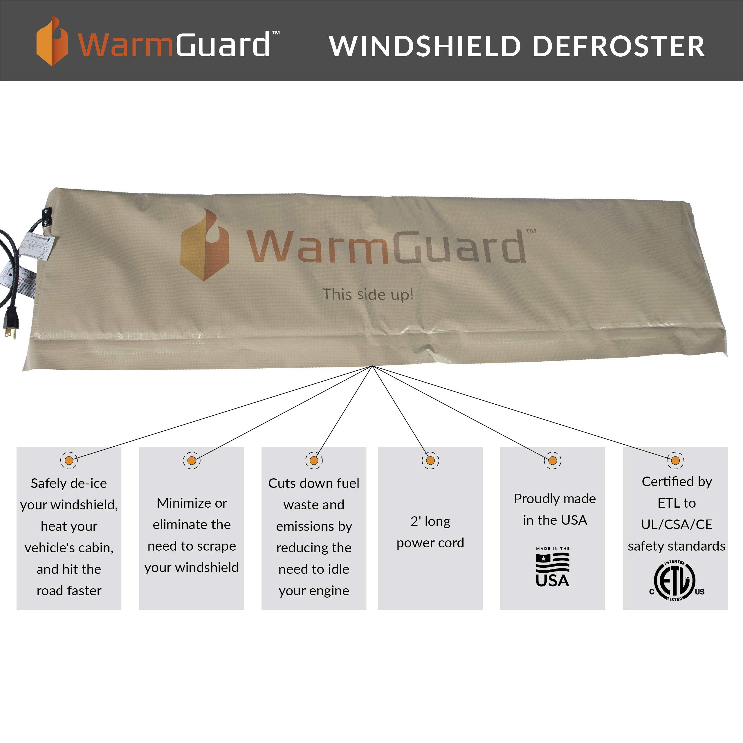 WGTWH 120V 200W Truck Windshield Defroster & Cabin Heater - Fast Heating for Winter Driving, Defrosts Frozen Windows & Keeps Cab Warm