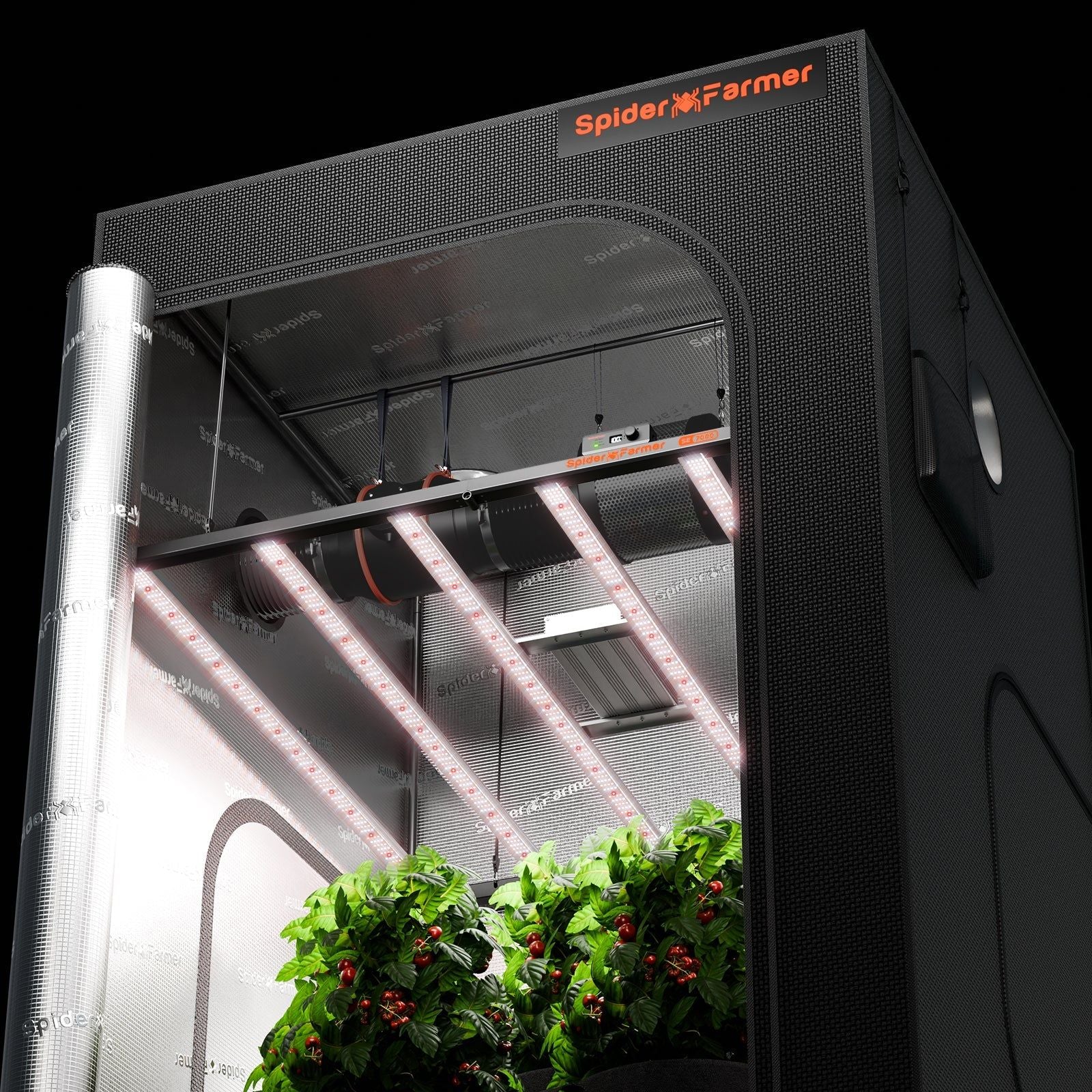 Spider Farmer SE7000 Smart LED Grow Light with Bluetooth & WiFi Control - Full Spectrum Grow Light for Indoor Plants, Hydroponics, Greenhouse, and Commercial Grow Operations