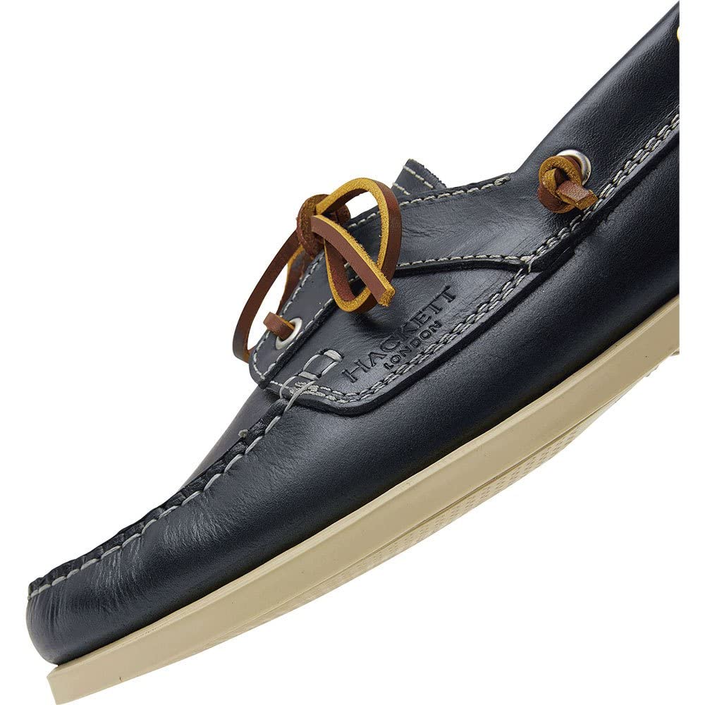 Hackett London Men's Classic Boat Shoes - Comfortable Leather Deck Shoes for Sailing, Casual Wear & Outdoor Activities