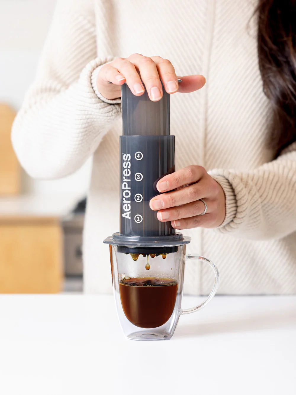 Aeropress Coffee Maker – Portable Espresso & Coffee Press for Travel, Camping, Home & Office – Fast & Easy Brewing with Rich Flavor