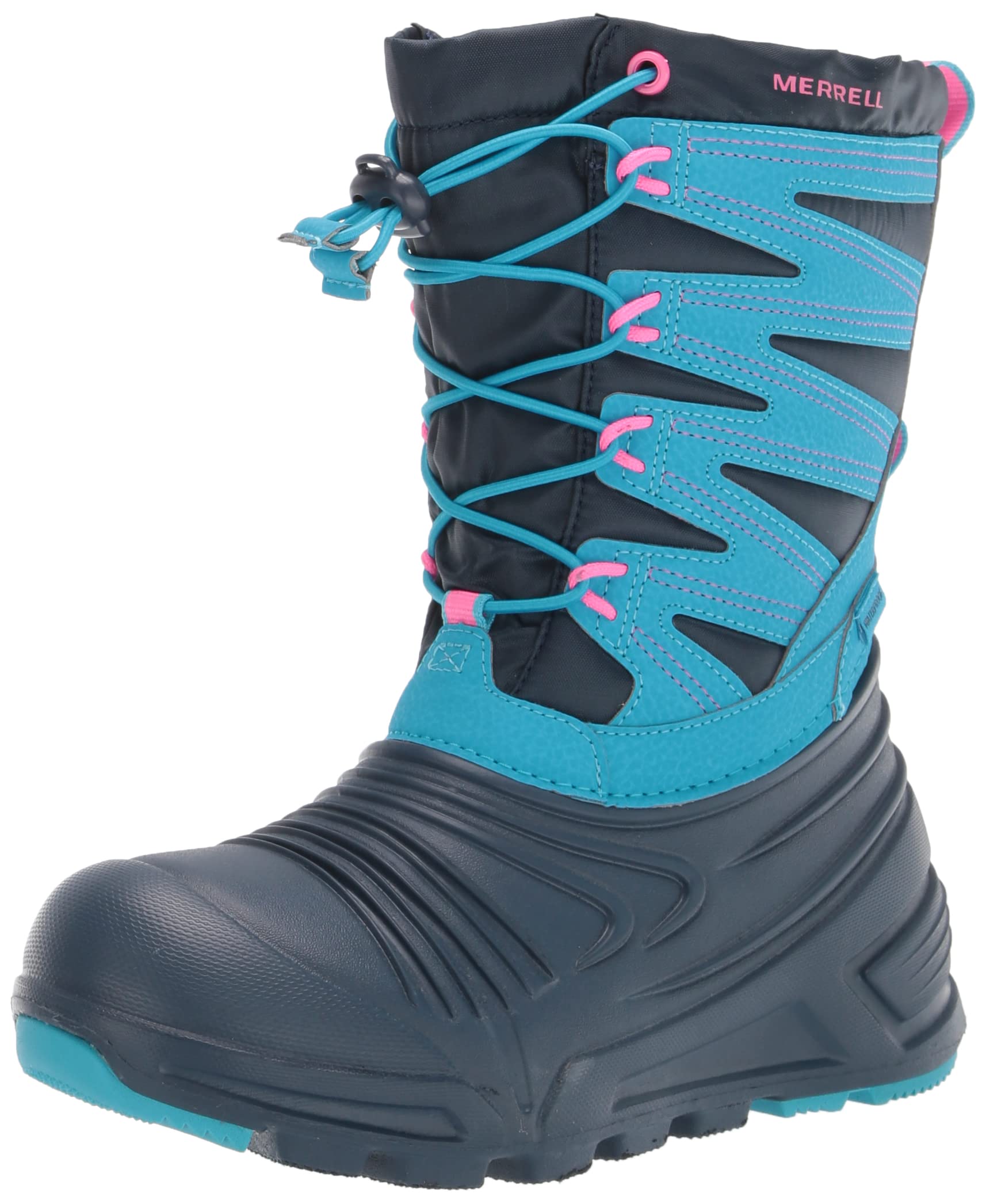 Merrell Kid's Snow Quest Lite 3.0 Waterproof Winter Boots for Boys & Girls - Warm Insulated Snow Boots for Kids - Perfect for Snow Play, Sledding & Cold Weather Adventures