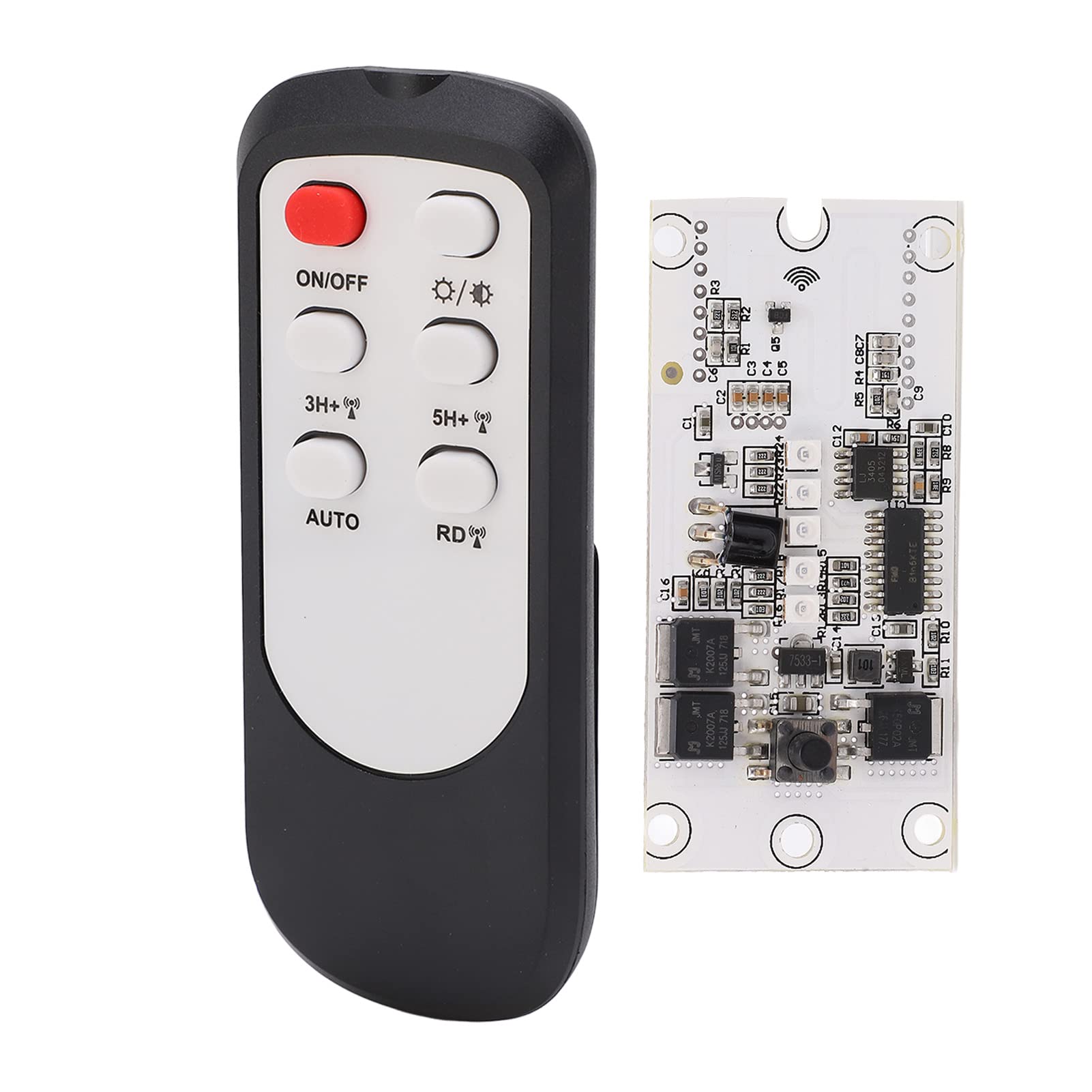 FTVOGUE Solar Light Controller with Remote - Color Changing Circuit Board for Solar Street Lights, DIY Solar Panel Modifications - Perfect for Outdoor Lighting, Garden, Pathway & Landscape Projects