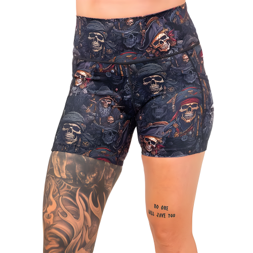 Pirate Themed Shorts for Men & Women - Comfortable & Stylish Pirate Booty Shorts for Costume Parties, Halloween & Cosplay