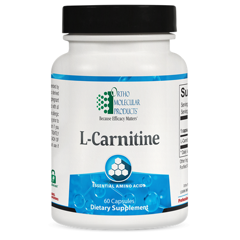Orthomolecular L Carnitine Supplement - Supports Energy & Metabolism - Ideal for Fitness & Weight Management