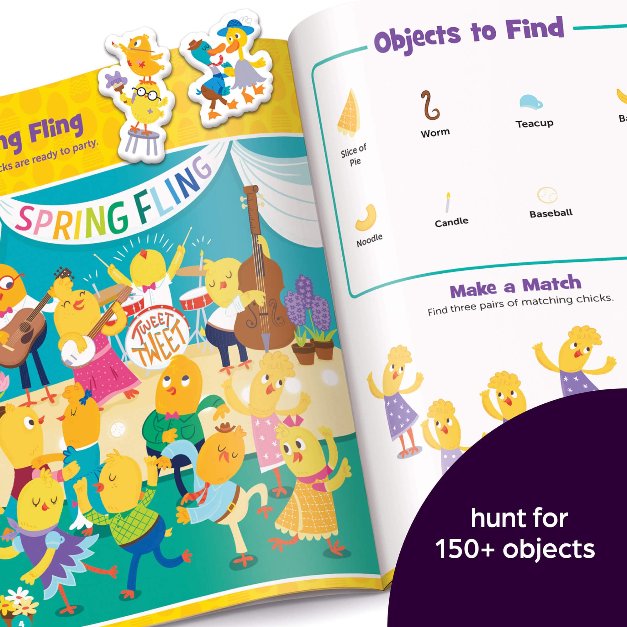 Easter Hidden Pictures Puffy Sticker Playscenes - Easter Activity Book with 50+ Fun Stickers for Kids Ages 3-6 | Perfect Easter Gift for Boys & Girls | Great for Easter Egg Hunts, Party Favors & Classroom Activities (Highlights Puffy Sticker Playscenes)