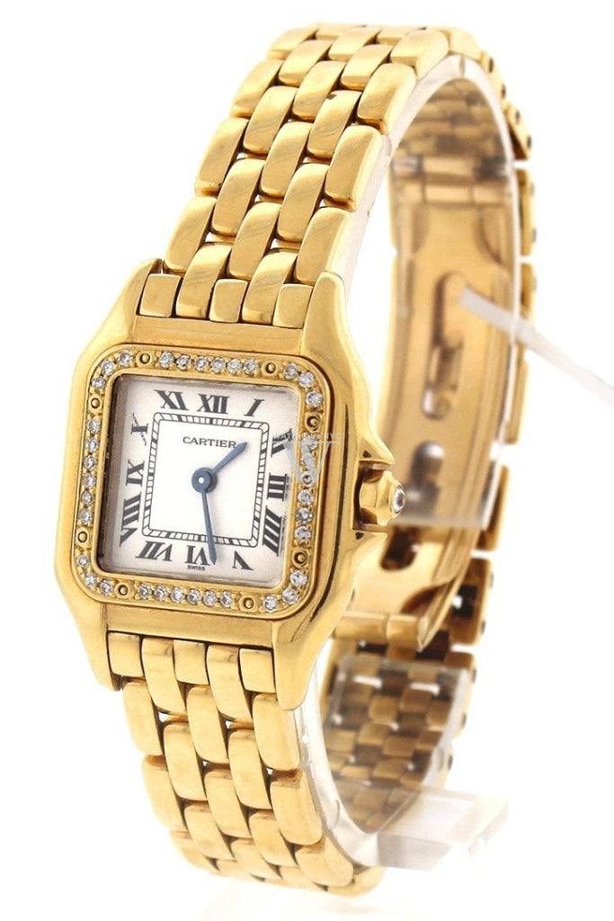 Cartier Panthère de Cartier Small 18K Pink Gold Diamond Watch - Pre-Owned Luxury Timepiece for Women | Perfect for Formal Events, Business Meetings & Special Occasions