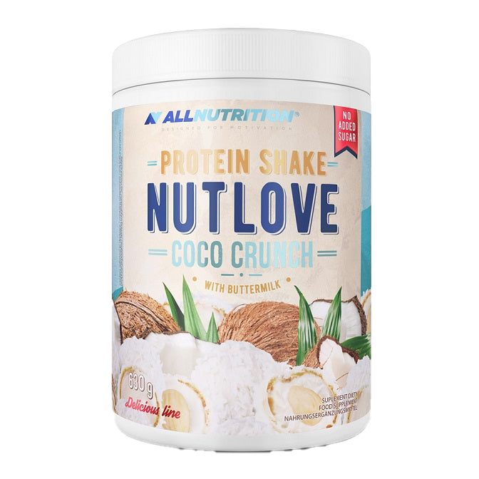 Allnutrition Nutlove Protein Shake - Coco Crunch Flavor, 630g | High Protein Meal Replacement for Weight Loss & Muscle Gain | Perfect for Post-Workout Recovery & Healthy Breakfast Smoothies
