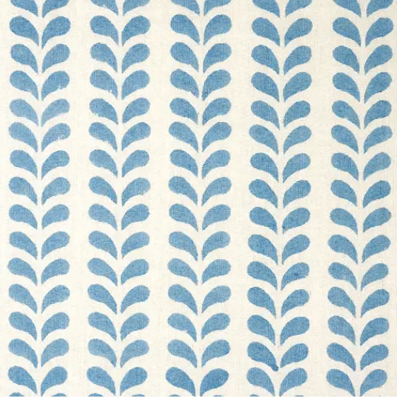 Handmade Block Printed Cotton Fabric in Blue - Perfect for Bindi, Scarves, and DIY Fashion Projects